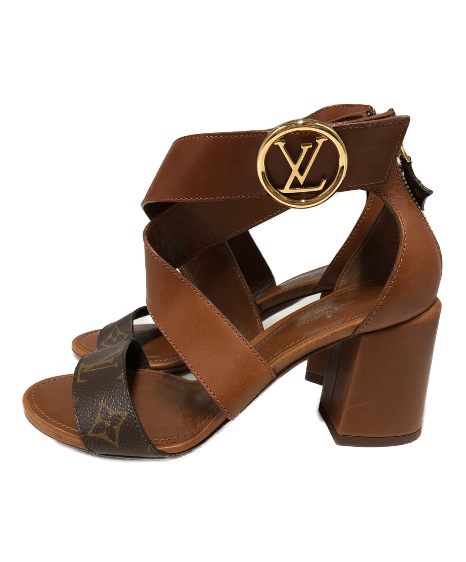ルイヴィトン サンダル モノグラム ホライズンサンダル ブラウン