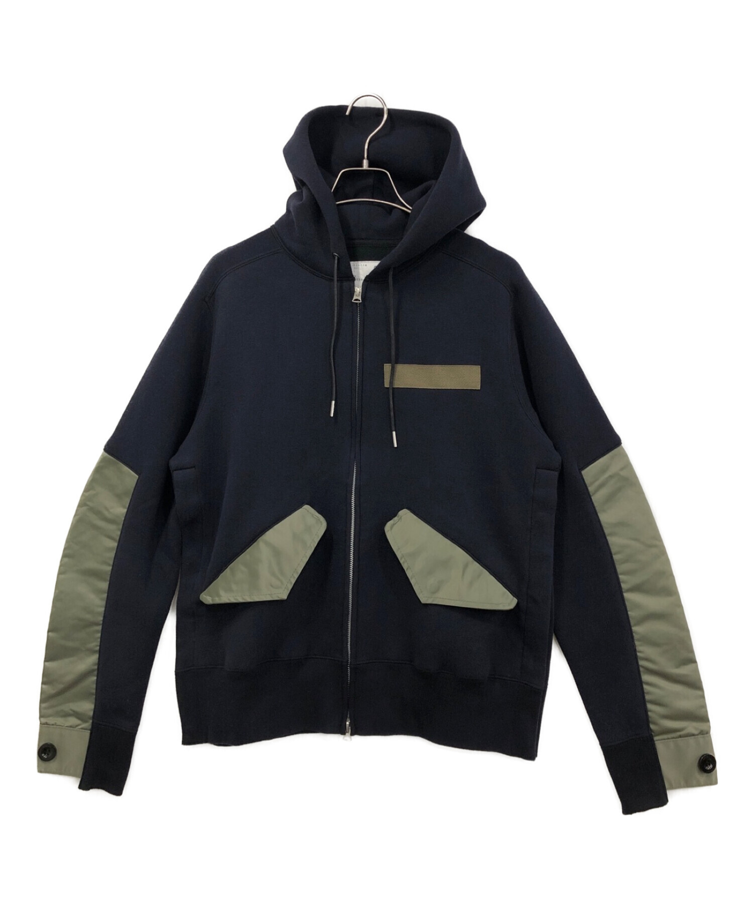 中古・古着通販】sacai (サカイ) Nylon Twill Mix Sponge Sweat 