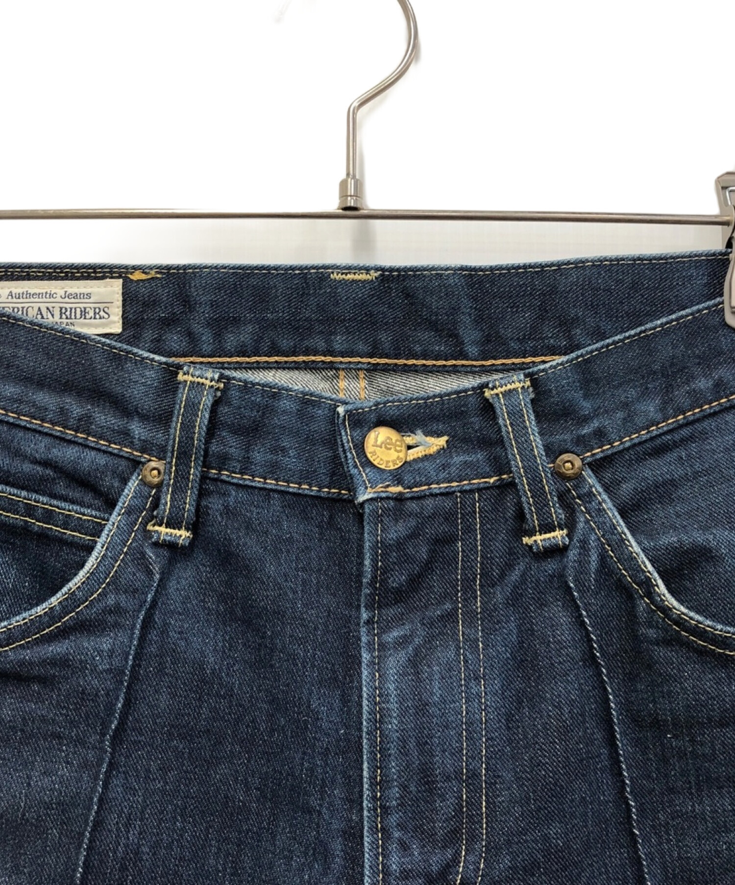 中古・古着通販】LEE (リー) センタープレスデニムパンツ インディゴ