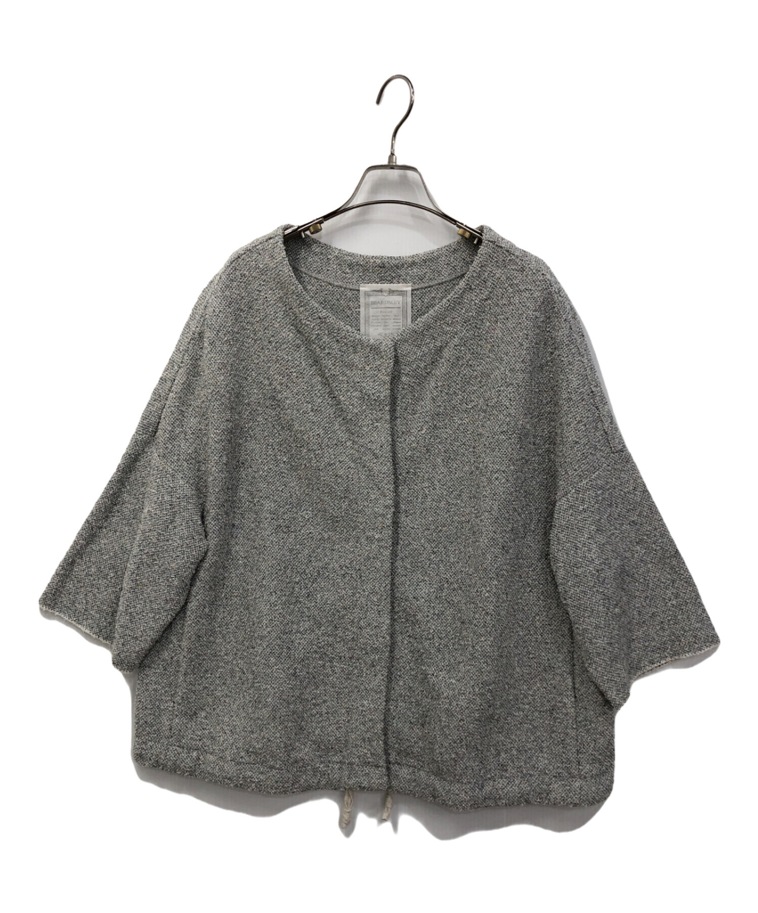 中古・古着通販】BEARDSLEY (ビアズリー) ノーカラージャケット グレー