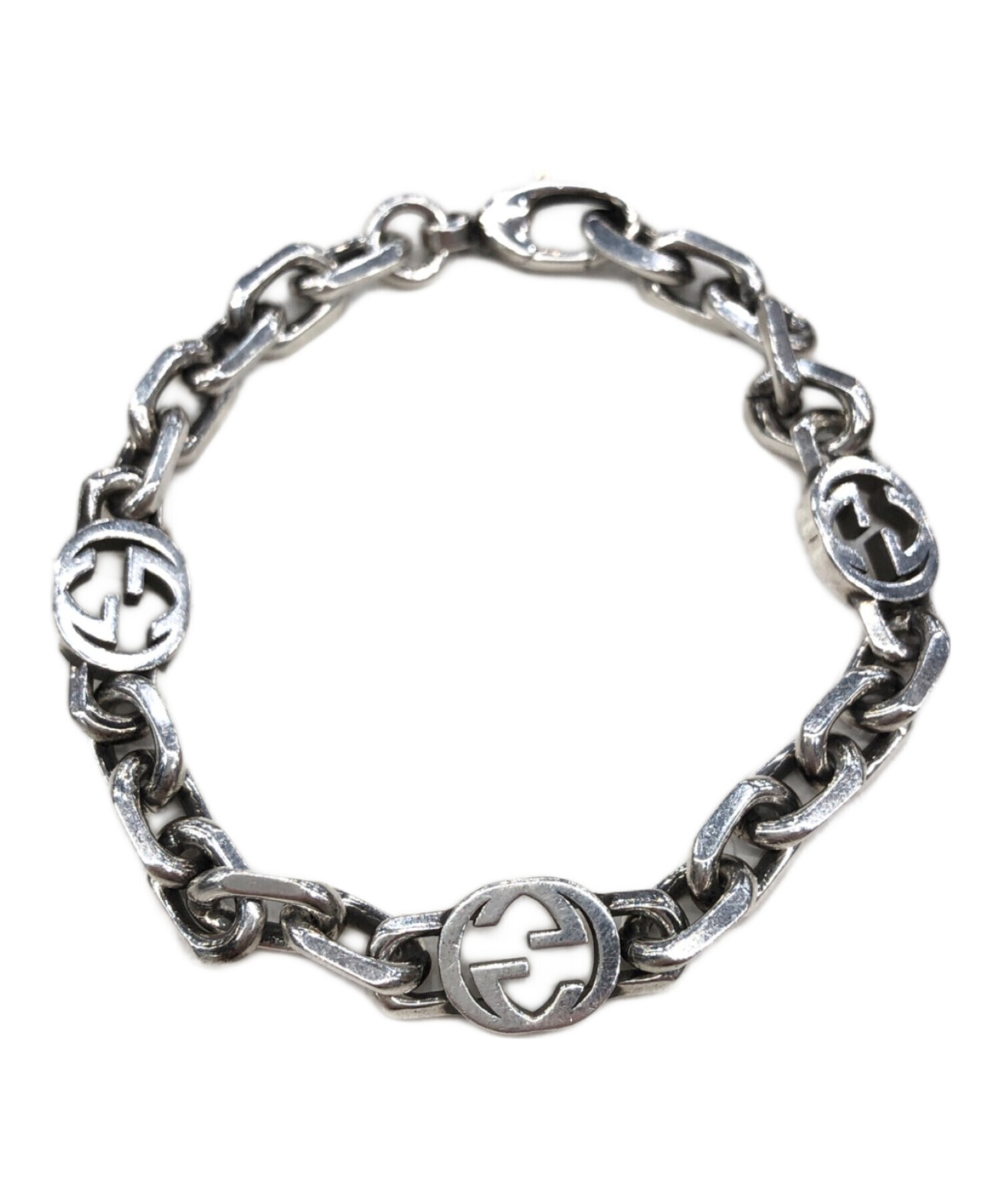 【未使用に近い/レア】GUCCI バングル　ビー　蜂　GG インターロッキング 未使用に近い/レア】GUCCI バングル ビー 蜂 GG インターロッキング