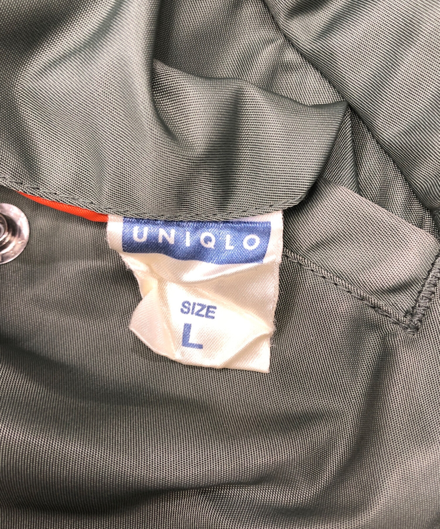 ハルキの古着　OLD UNIQLO MA1 オールドユニクロ　オリーブ　希少 中古・古着通販】UNIQLO (ユニクロ) MA-1ジャケット オリーブ