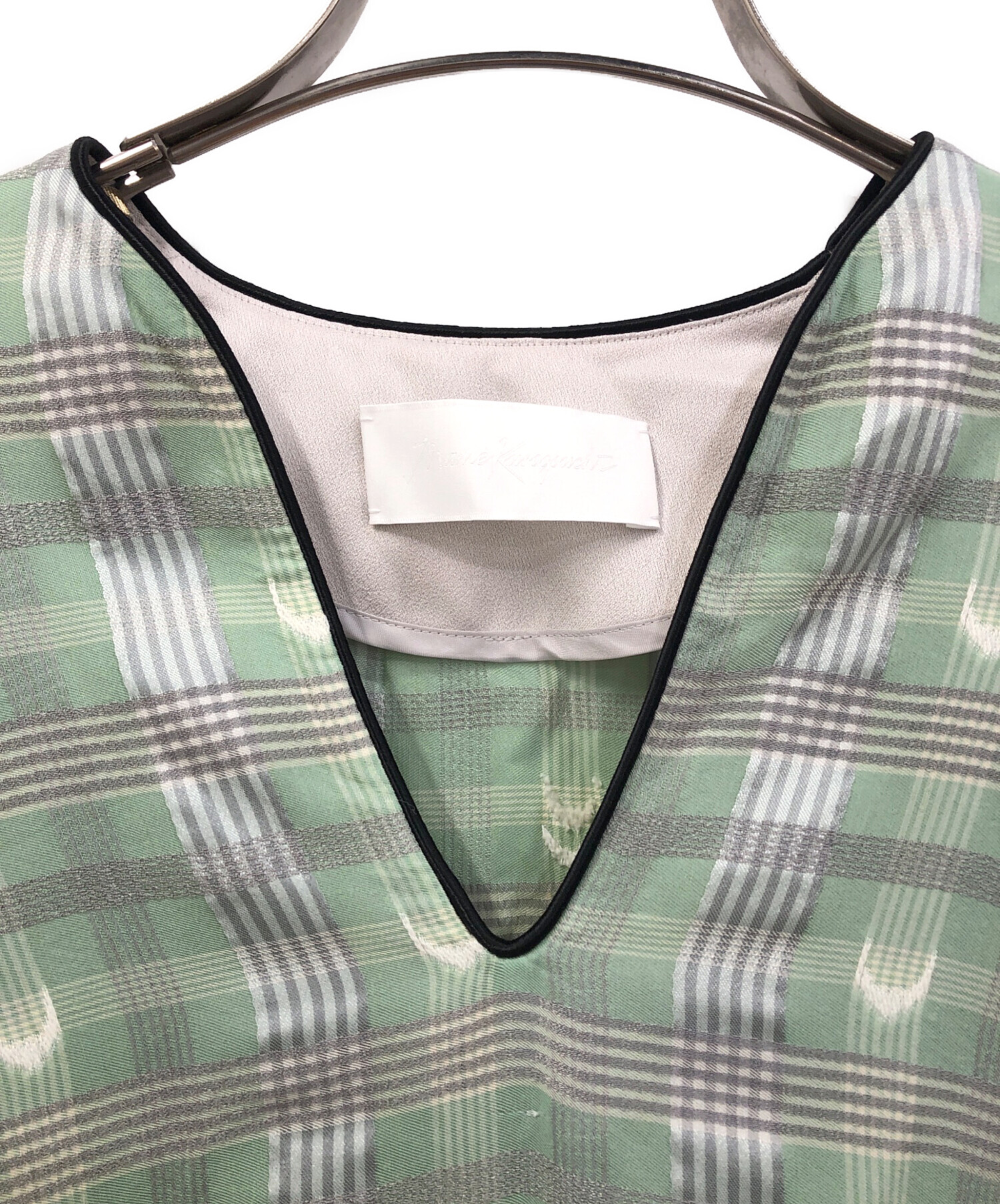 トップス Mame Kurogouchi Plaid Kintted Pullover 中古・古着通販】Mame Kurogouchi (マメクロゴウチ) KASURI PLAID