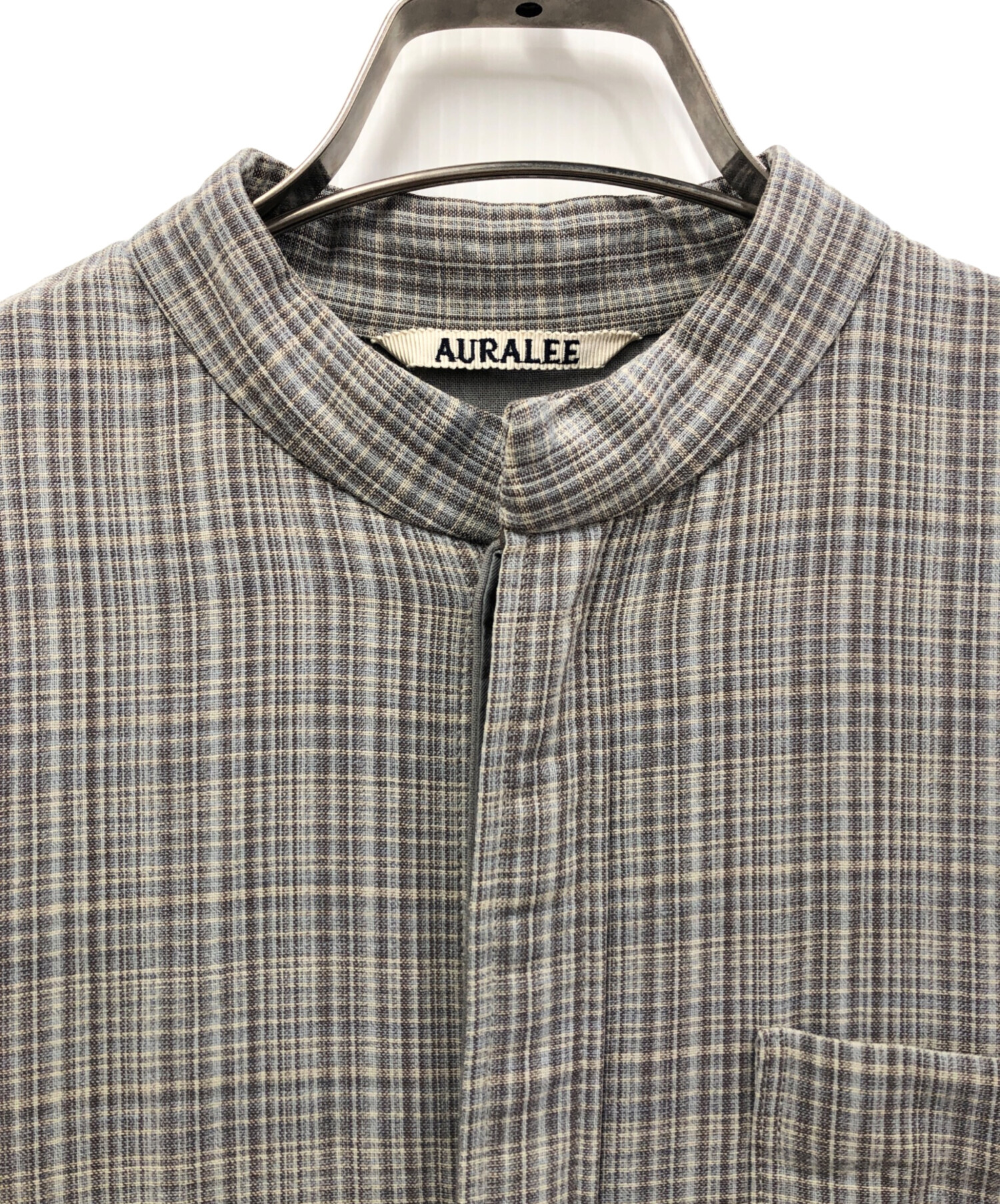 AURALEE オーラリー ノースリーブ M グレー 【古着】【中古】【送料無料】 中古・古着通販】AURALEE (オーラリー) HARD TWIST WOOL DOUBLE FACE