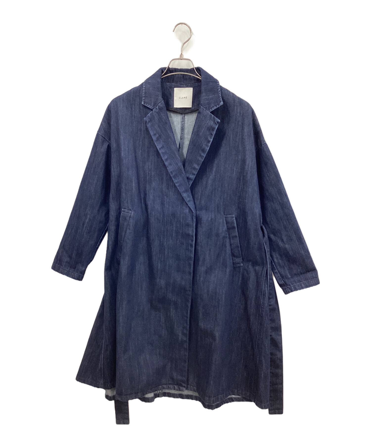 CLANE デニムコート サイズフリー 中古・古着通販】CLANE (クラネ) デニムコート インディゴ サイズ:36