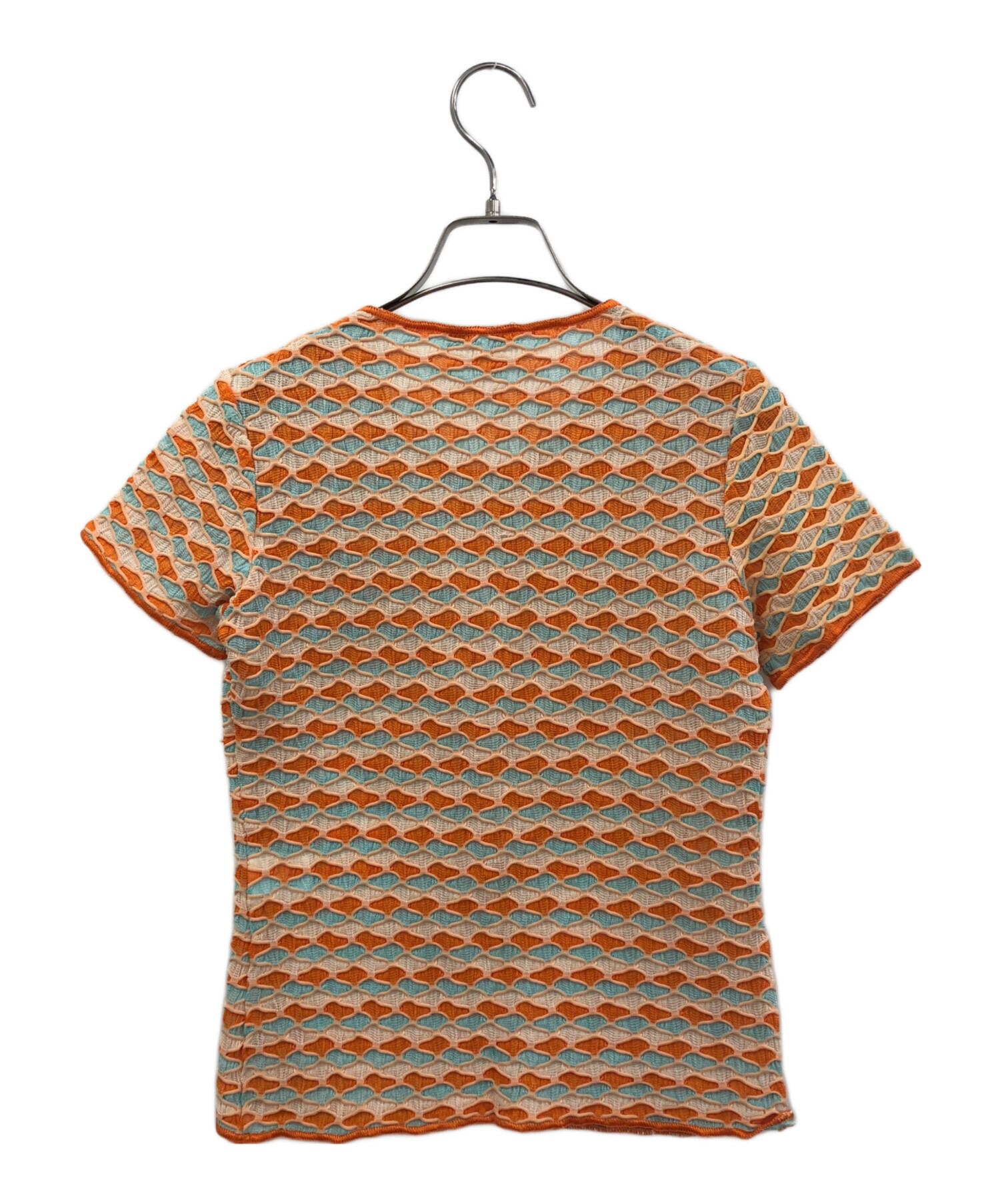 中古・古着通販】missoni (ミッソーニ) Tシャツ オレンジ サイズ:表記 