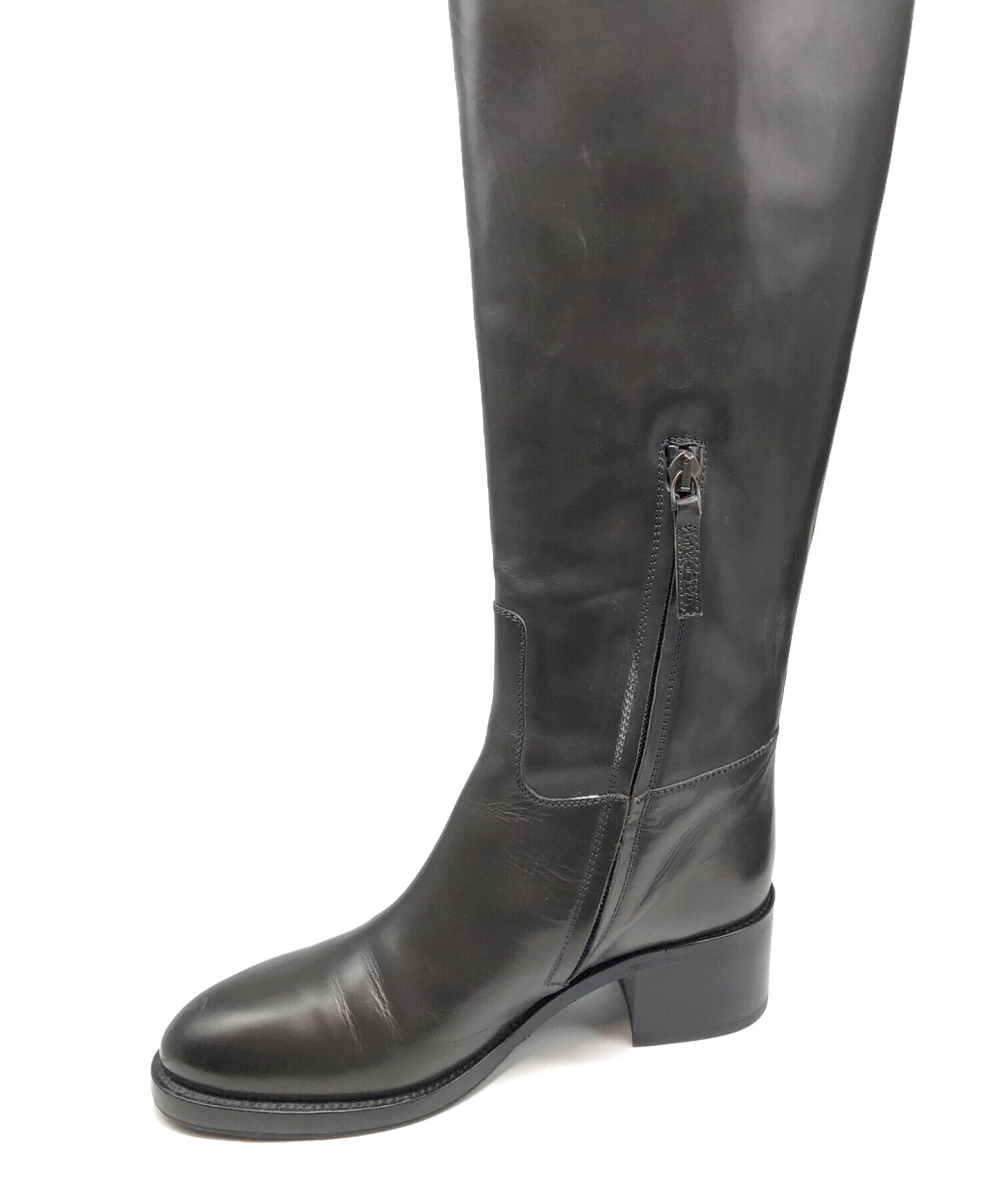 37 SARTORE バックレース ロングブーツ ジョッキーブーツ レザー 24