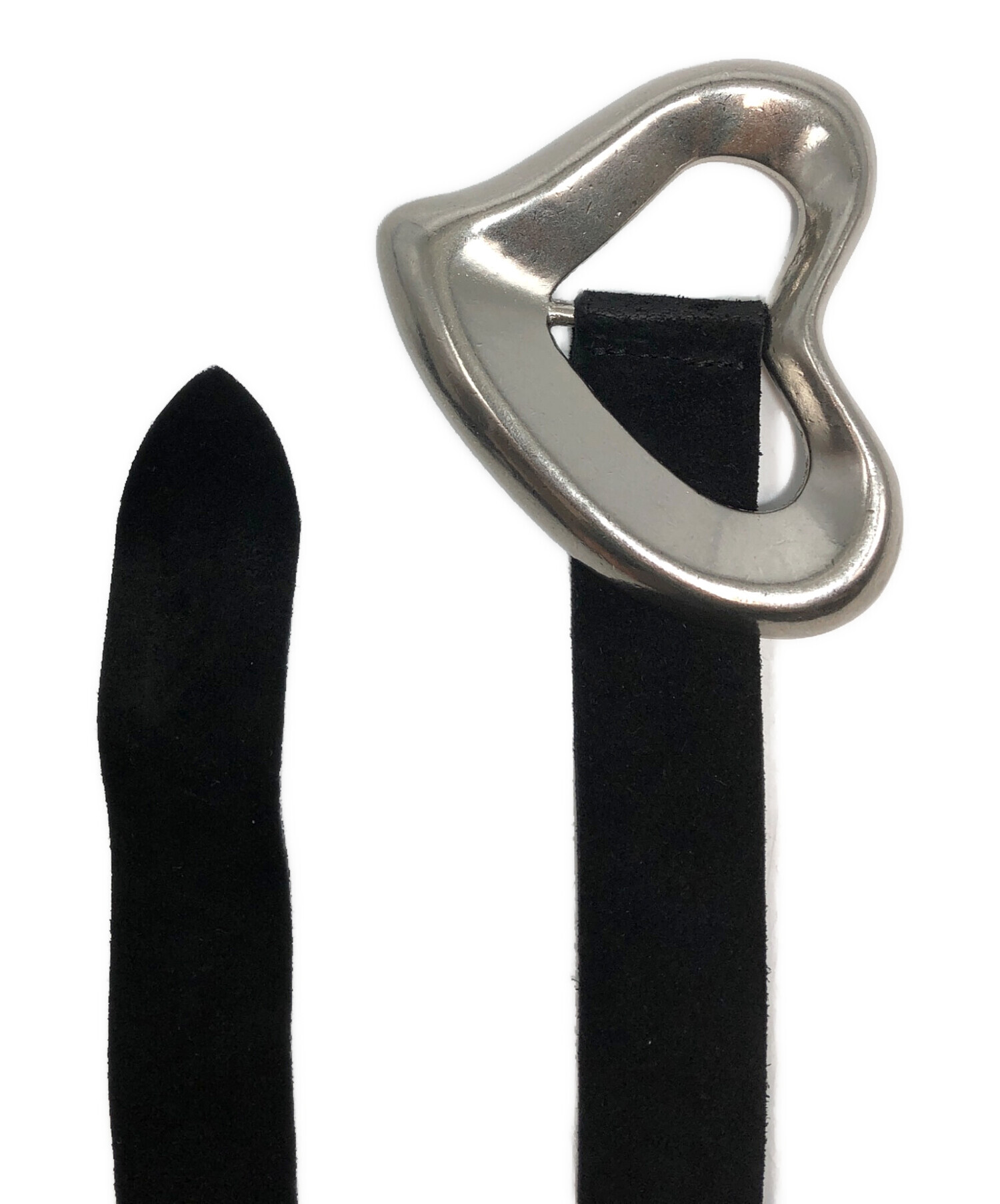 小物 SEA BIG HEART SUEDE BELT black SEA BIG HEART SUEDE BELT(SILVER)