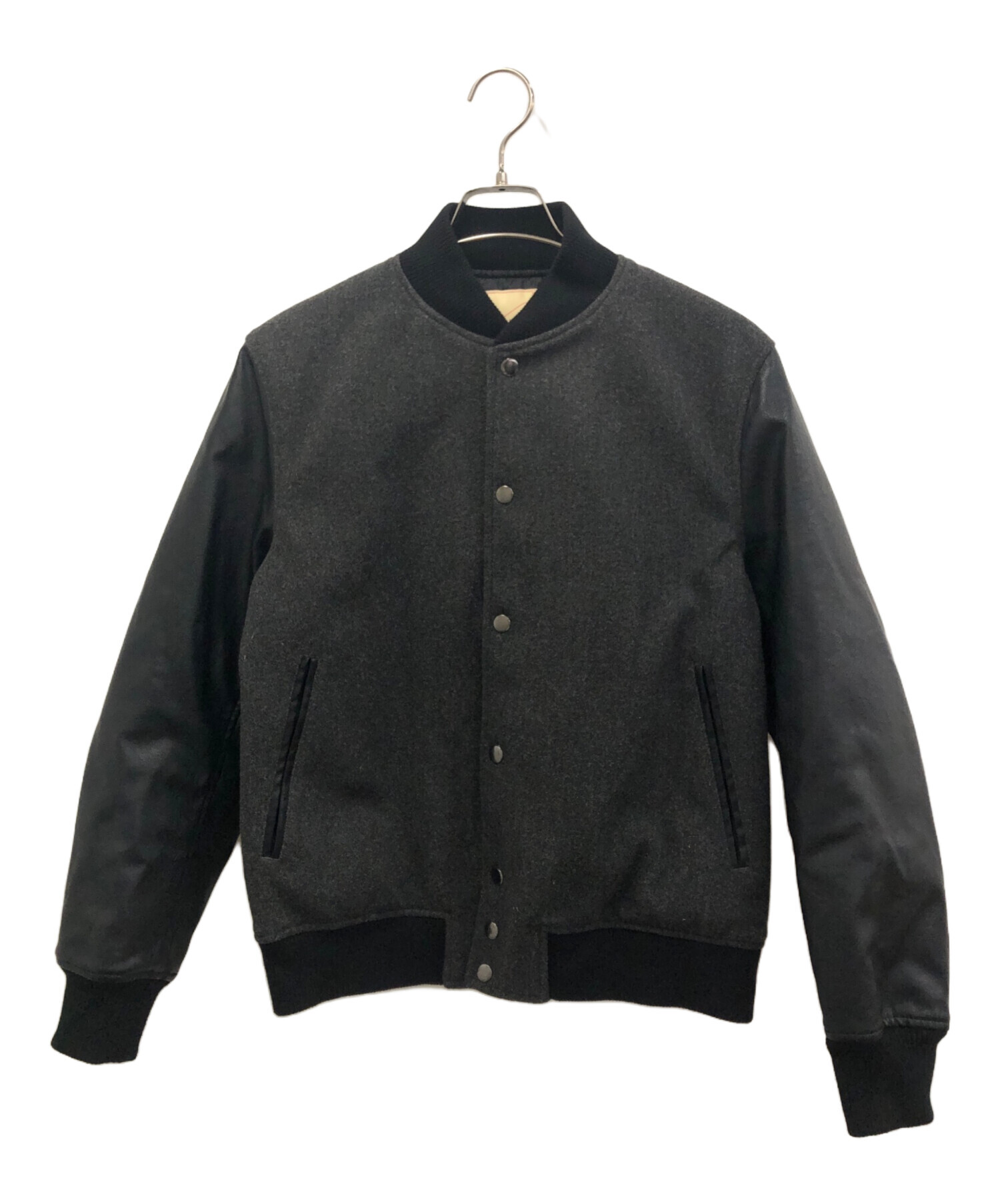 nano universe ナノユニバース スタジャン 黒 中古・古着通販】nano・universe (ナノ・ユニバース) 中綿スタジャン