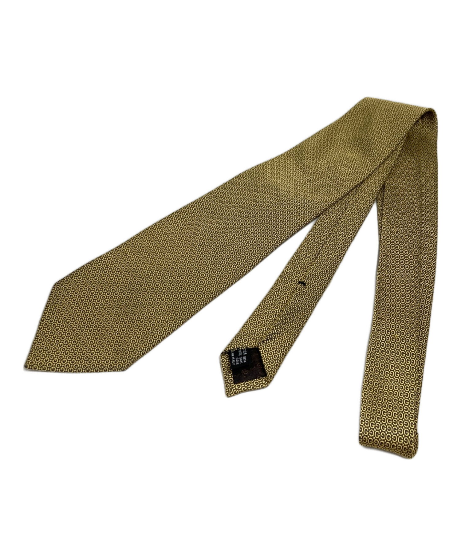 GUCCI ゴールド GG メンズネクタイ 中古・古着通販】GUCCI (グッチ) ネクタイ ゴールド サイズ:151