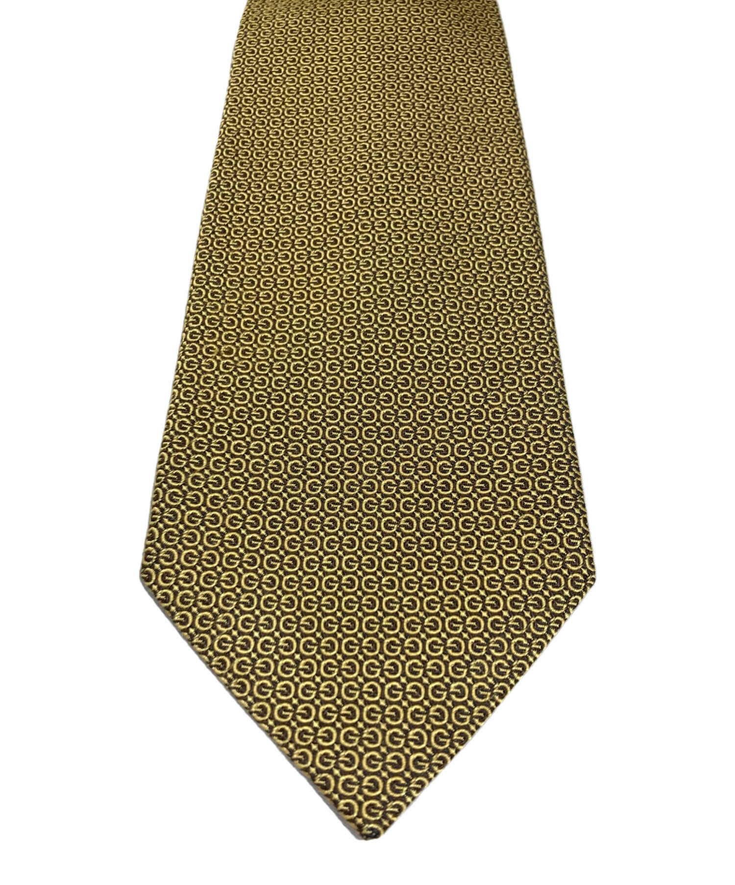 中古・古着通販】GUCCI (グッチ) ネクタイ ゴールド サイズ:151