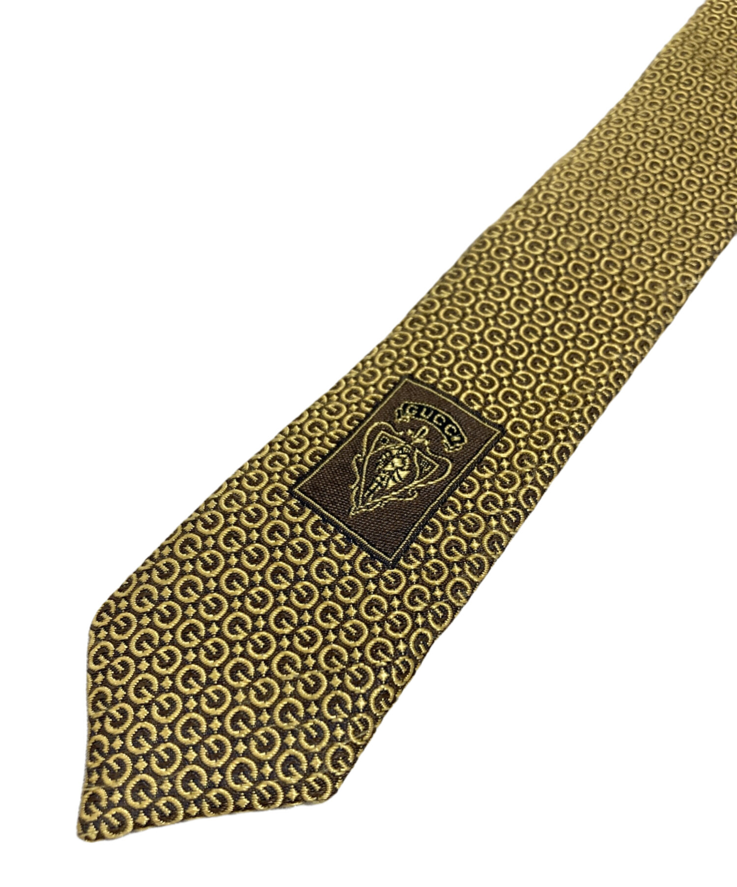 中古・古着通販】GUCCI (グッチ) ネクタイ ゴールド サイズ:151