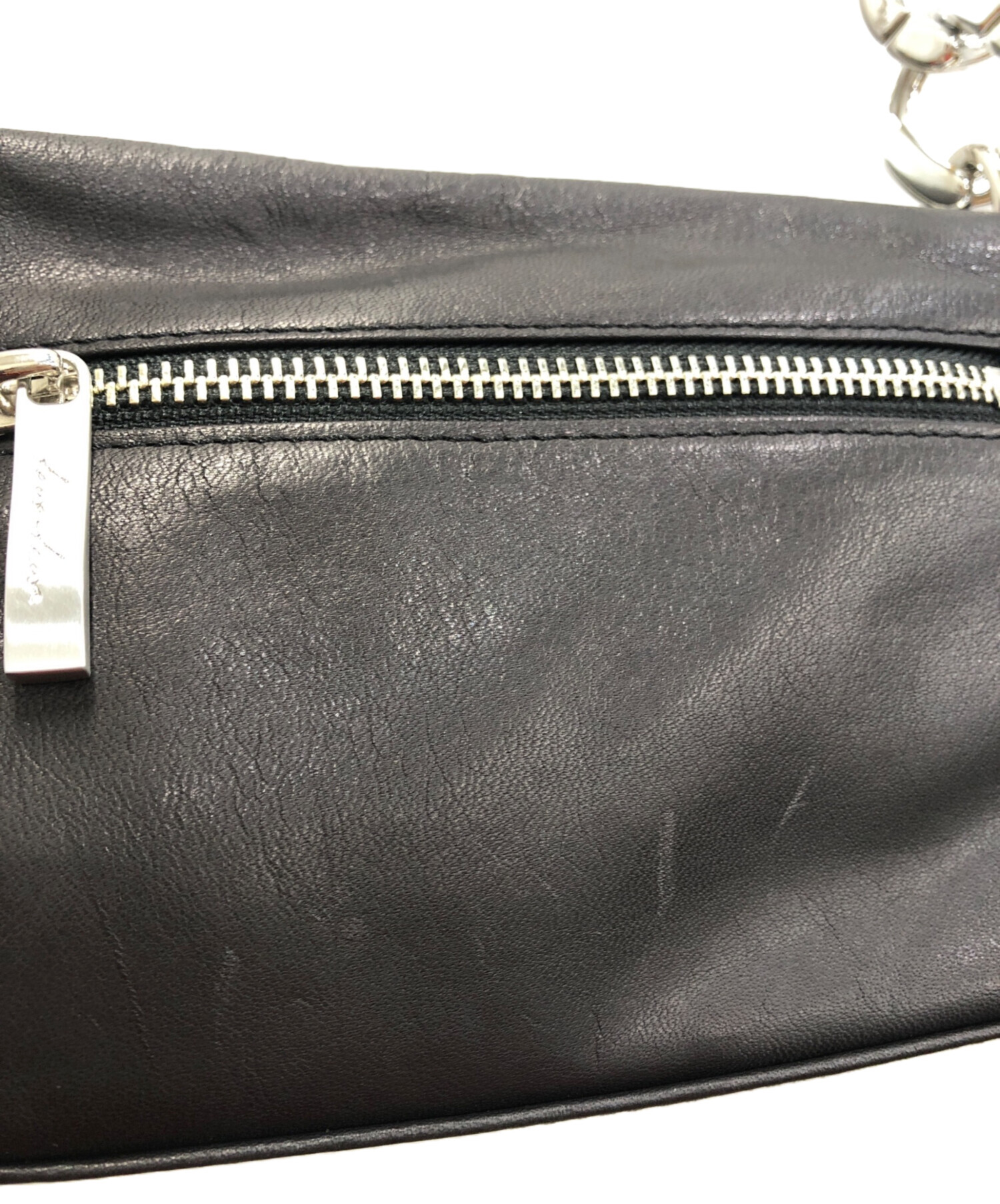 中古・古着通販】kawa-kawa (カワカワ) レザーショルダーバッグ