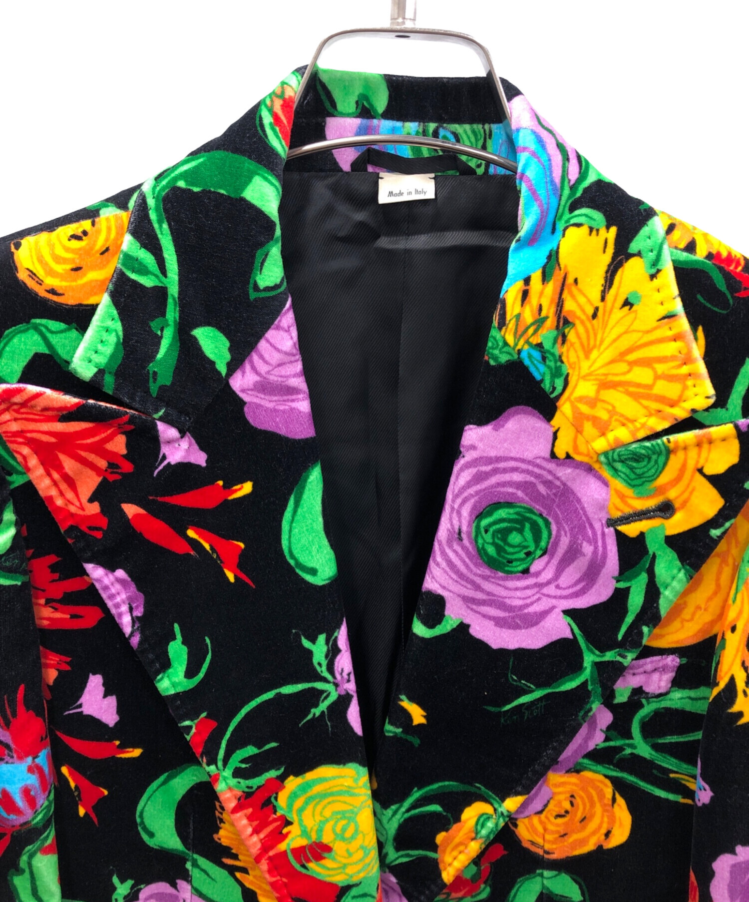 中古・古着通販】GUCCI (グッチ) 総柄テーラードジャケット ブラック