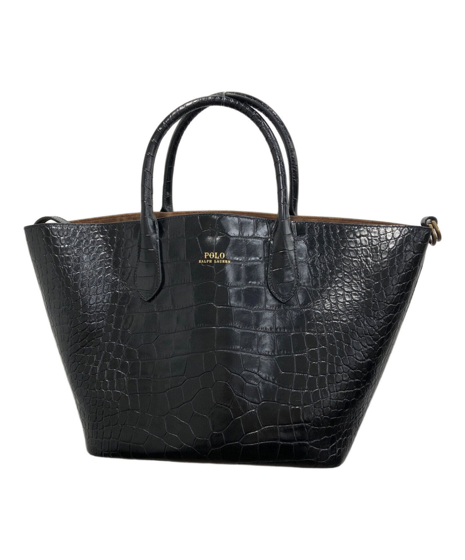 ポロラルフローレン ベルポート2way トートバッグ 新品未使用 中古・古着通販】POLO RALPH LAUREN (ポロ・ラルフローレン) エンボス