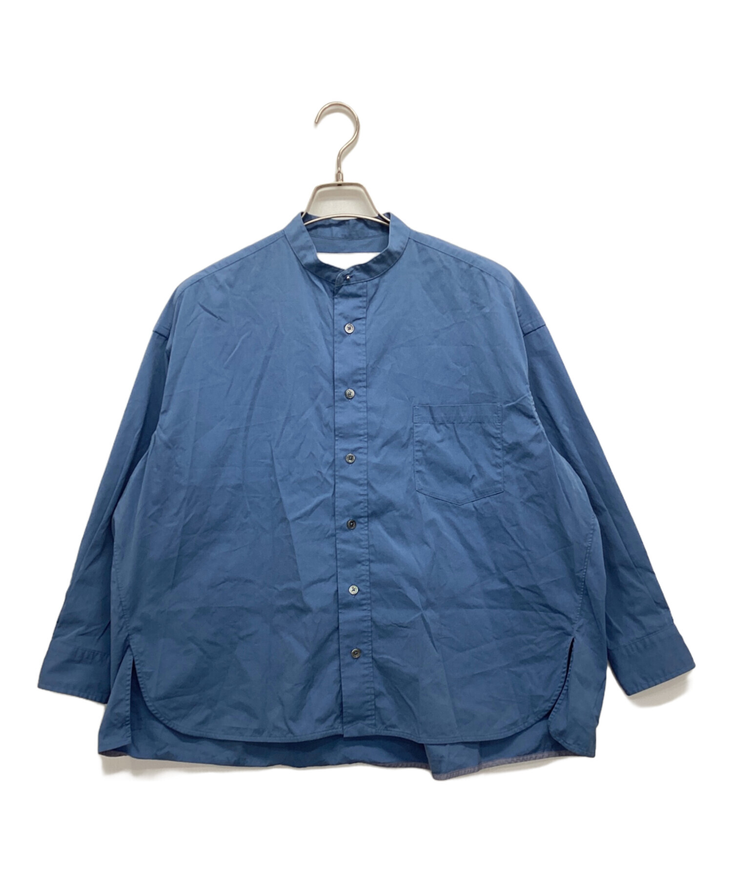 中古・古着通販】ticca (ティッカ) ノーカラースクエアビッグシャツ 