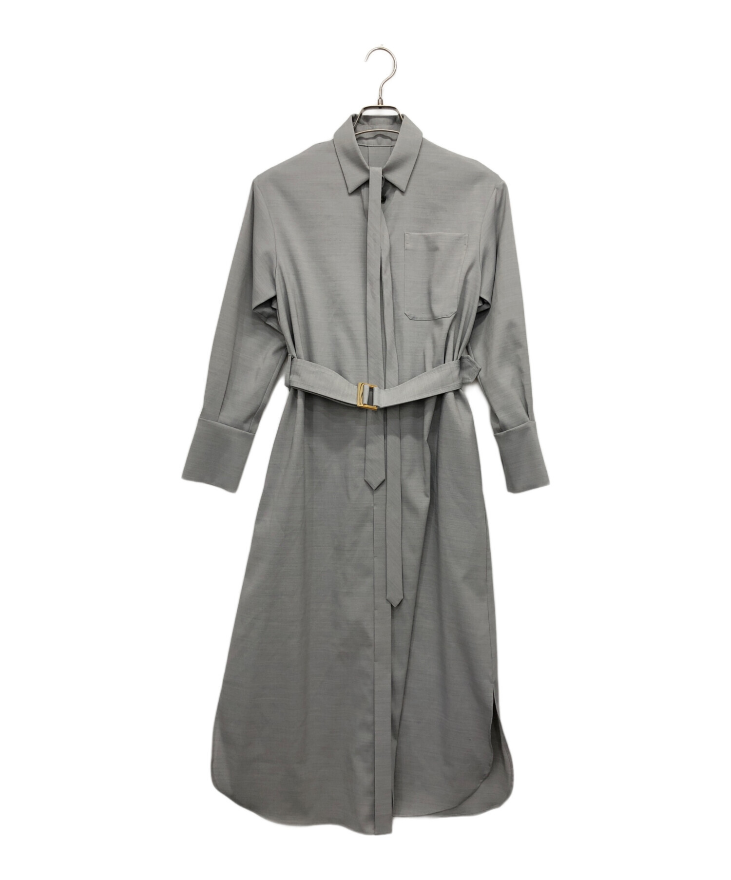 中古・古着通販】BRAHMIN (ブラーミン) ワンピース グレー サイズ:38  