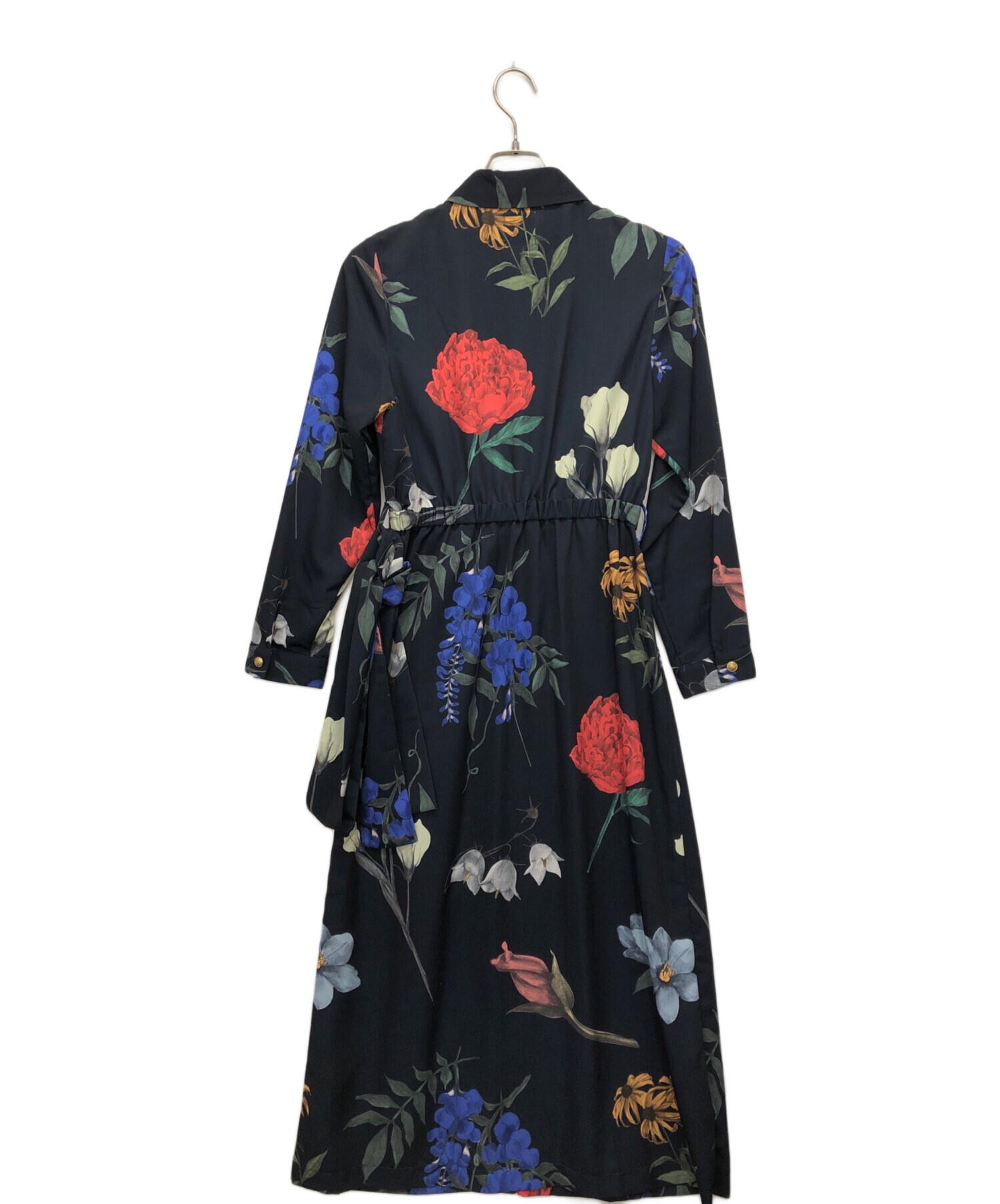 中古・古着通販】Ameri (アメリ) AMANDA LADY DRESS ネイビー サイズ  