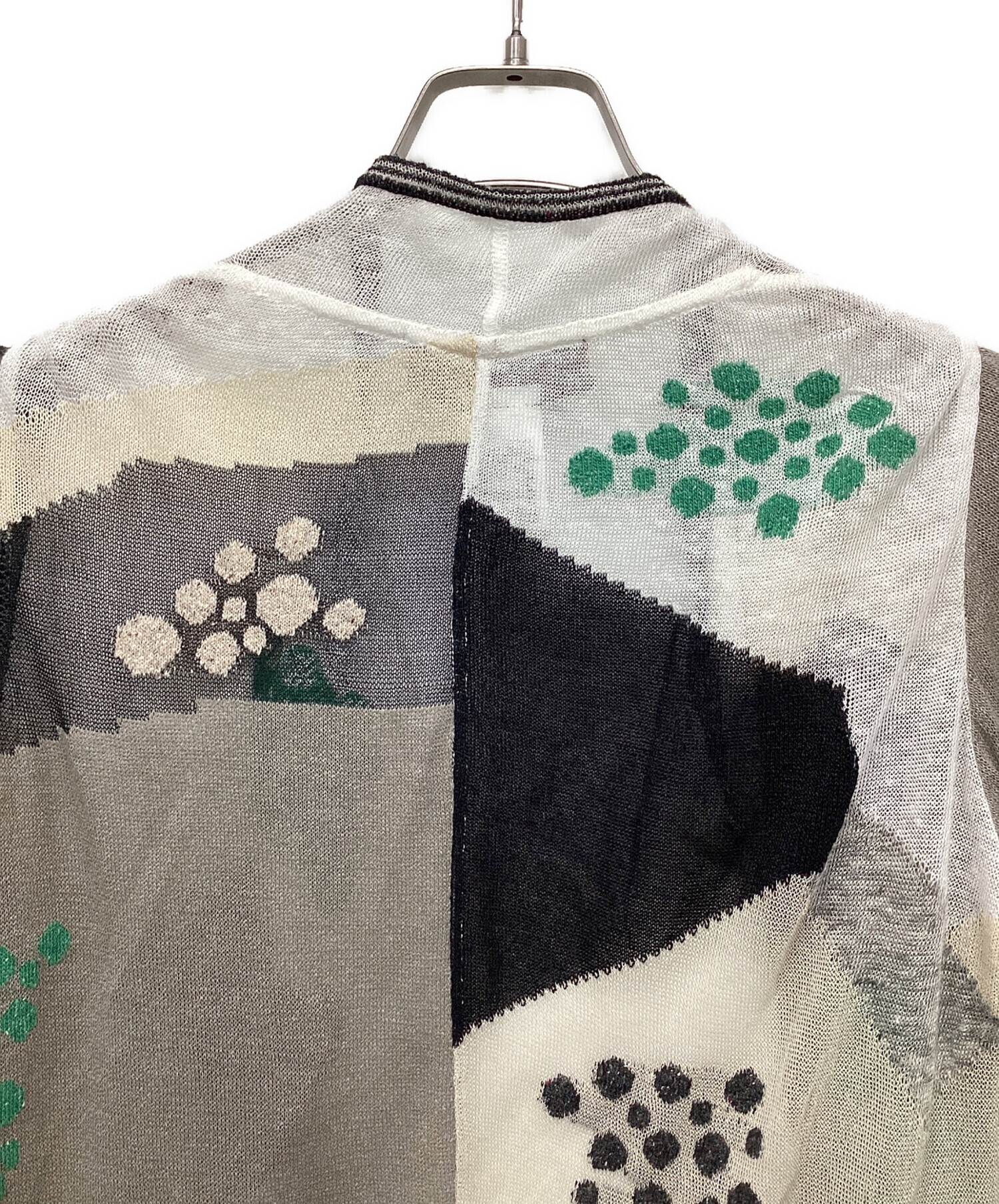 【未使用】M.&KYOKO エムアンドキョウコ カーディガン パッチワーク 中古・古着通販】M.&KYOKO (エムアンドキョウコ) パッチワーク