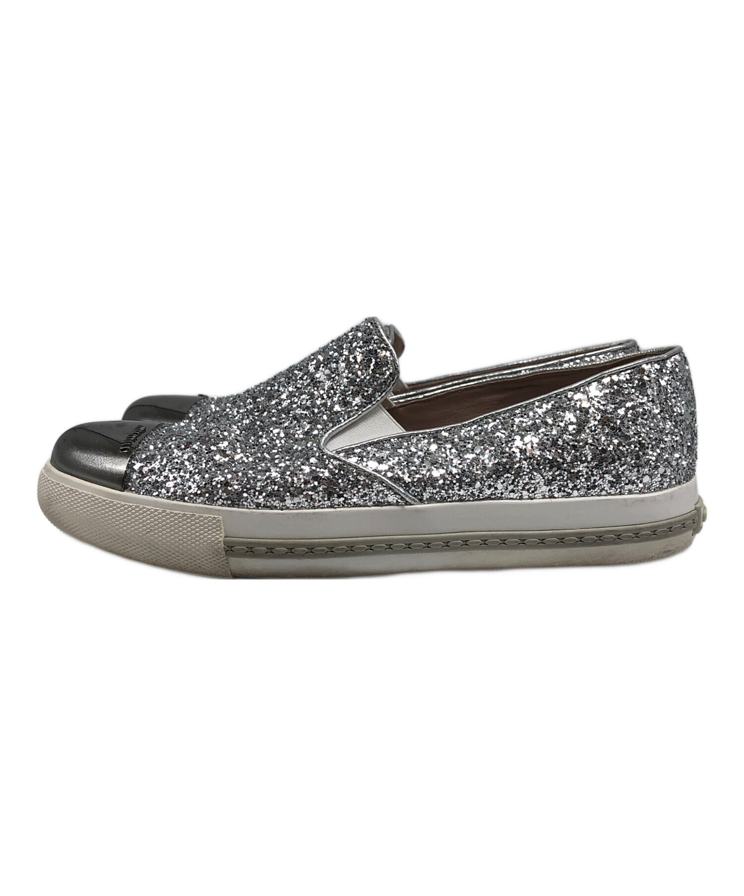中古・古着通販】MIU MIU (ミュウミュウ) スパンコールスリッポン 