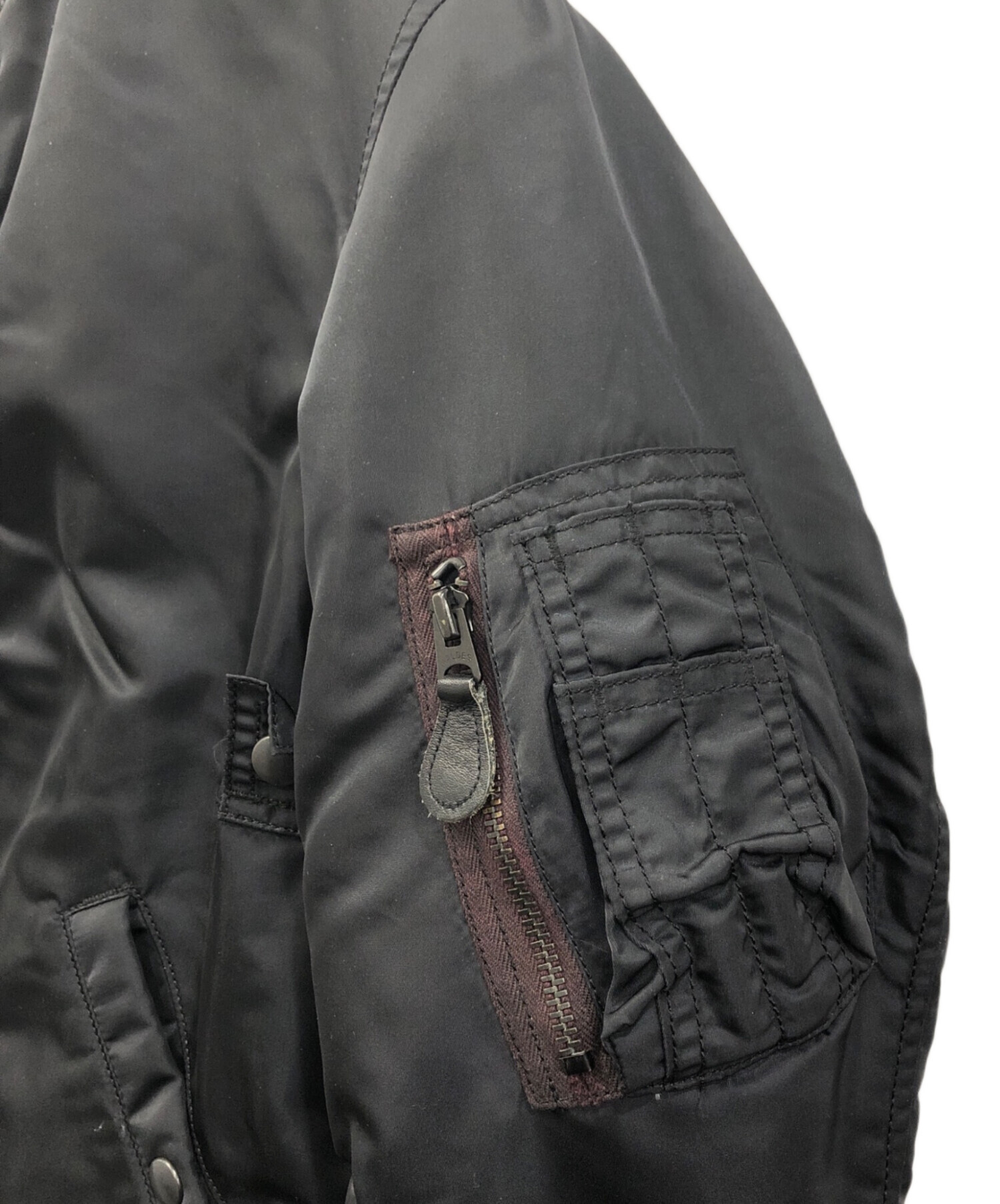 中古・古着通販】AVIREX (アヴィレックス) MA-1ジャケット ブラック