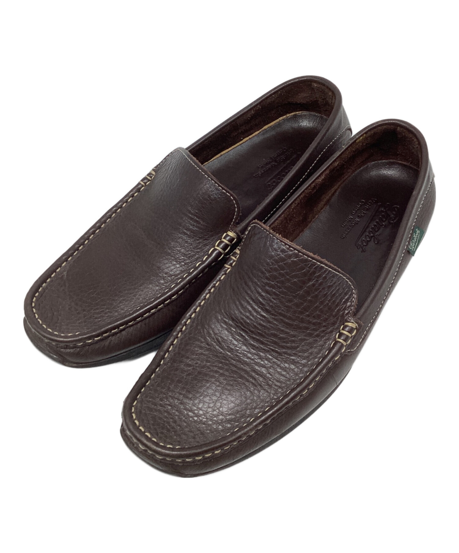 中古・古着通販】PARABOOT (パラブーツ) レザースリッポン ブラウン 