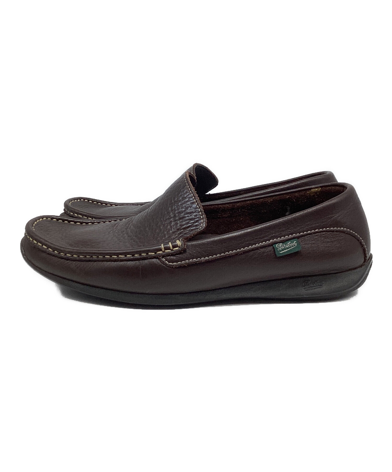 中古・古着通販】PARABOOT (パラブーツ) レザースリッポン ブラウン 