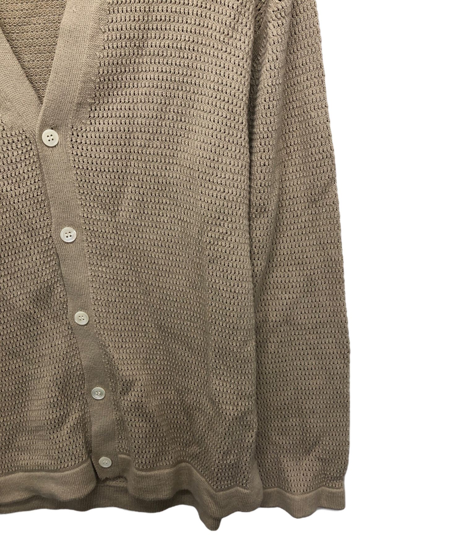 中古・古着通販】BATONER (バトナ―) SUMMER KNIT V NECK CARDIGAN 