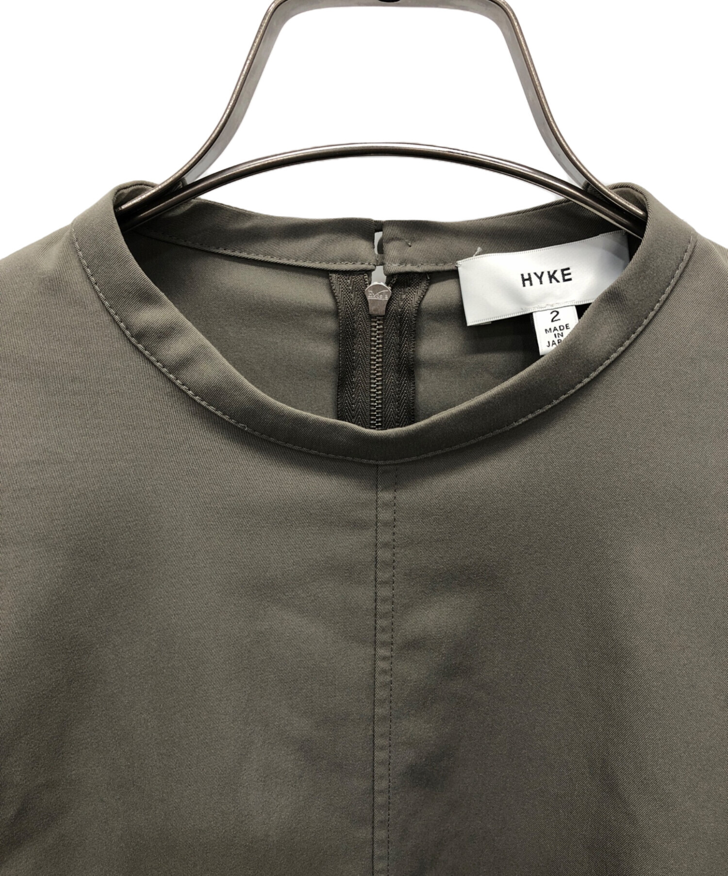 中古・古着通販】HYKE (ハイク) タスランツイル ワンピース グレー