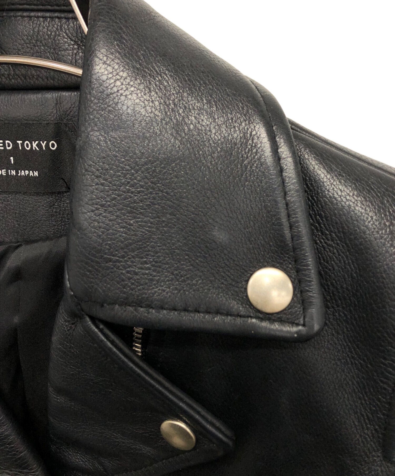 ユナイテッドアローズ カウレザー ダブルレザーライダース 革ジャン