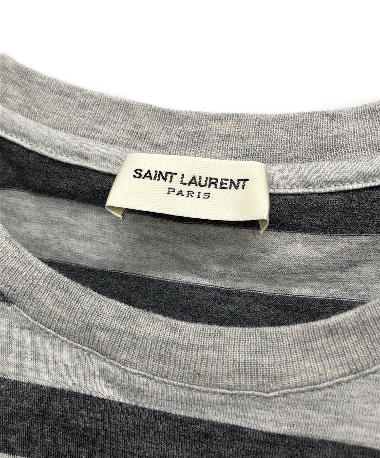 中古・古着通販】Saint Laurent Paris (サンローランパリ) ボーダーT