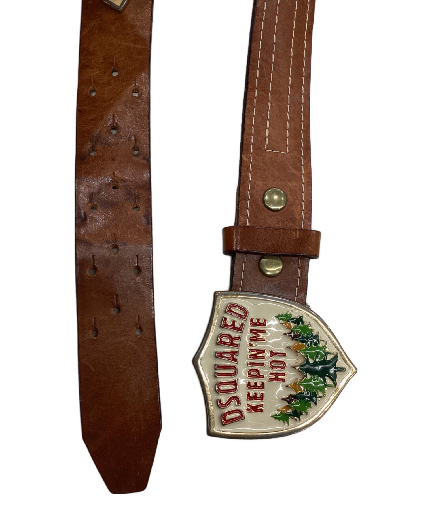 中古・古着通販】DSQUARED2 (ディースクエアード) レザーベルト