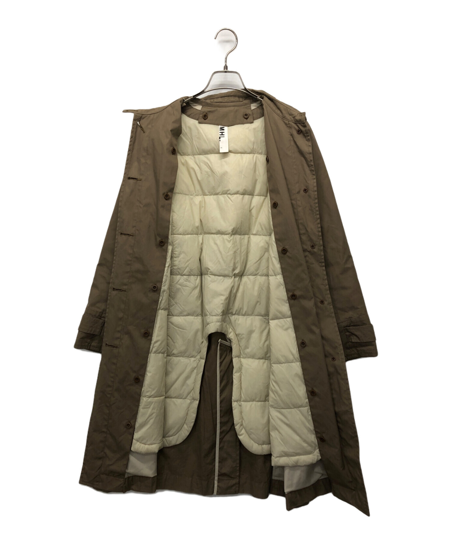 中古・古着通販】MHL (エムエイチエル) ライナー付ステンカラーコート