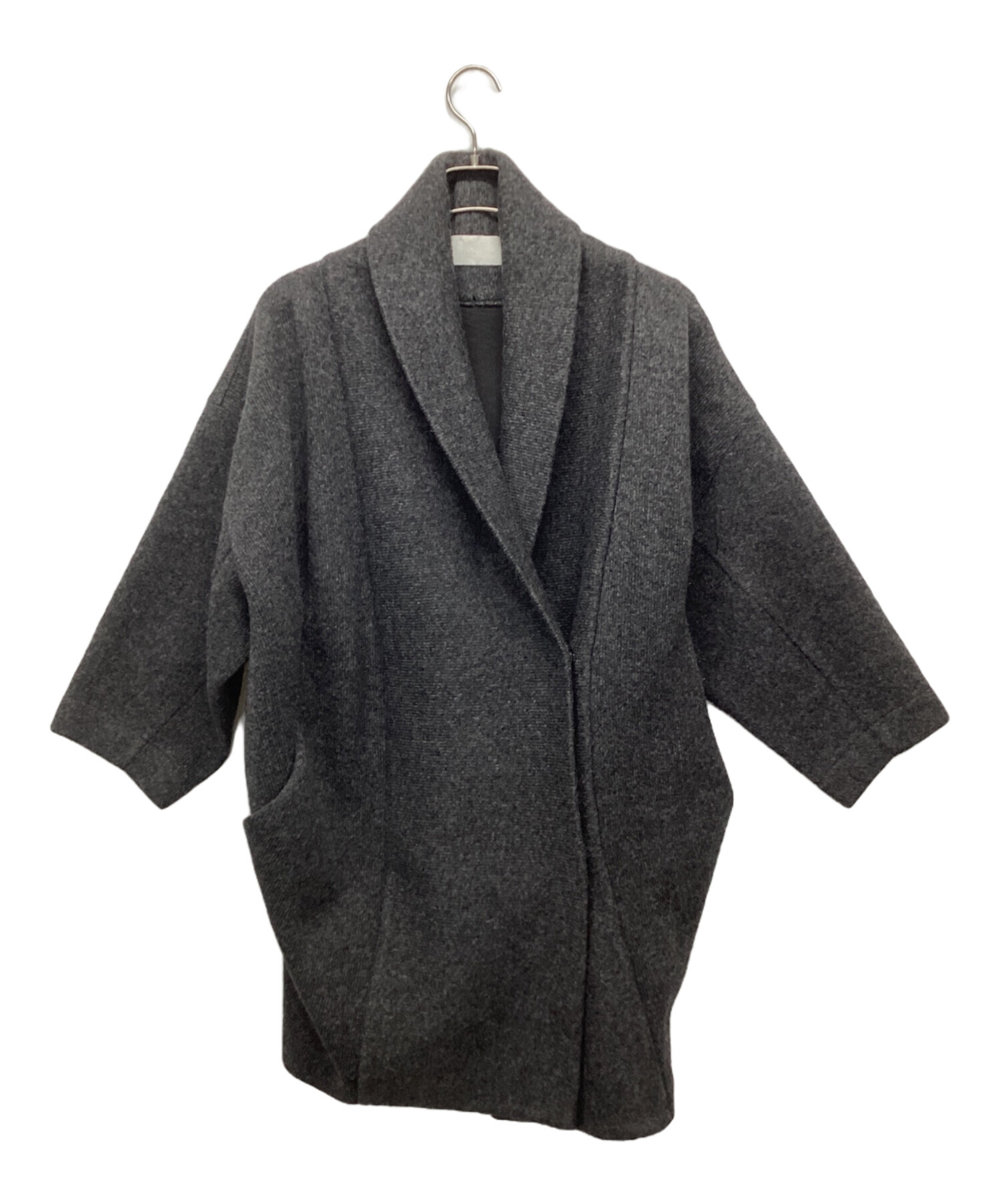 【良品】REALITY STUDIO リアリティスタジオ コクーンコート 黒 M 中古・古着通販】REALITY STUDIO (リアリティスタジオ) ウールコクーン