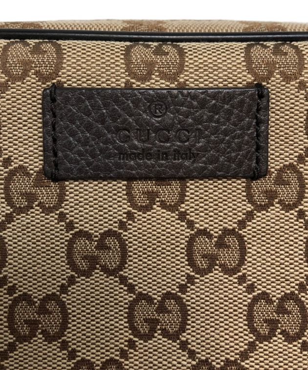 中古・古着通販】GUCCI (グッチ) GGキャンバスボディバッグ ベージュ