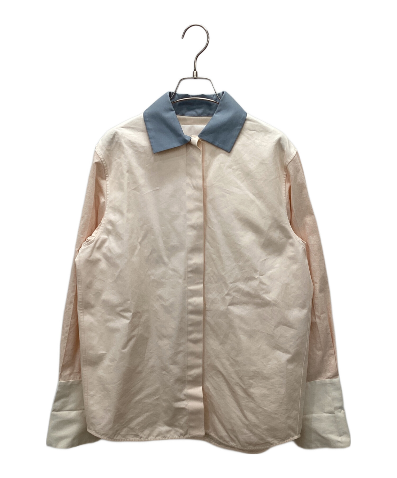 JIL SANDER 比翼 シャツ 薄ピンク 中古・古着通販】JIL SANDER (ジルサンダー) 比翼シャツ ピンク サイズ