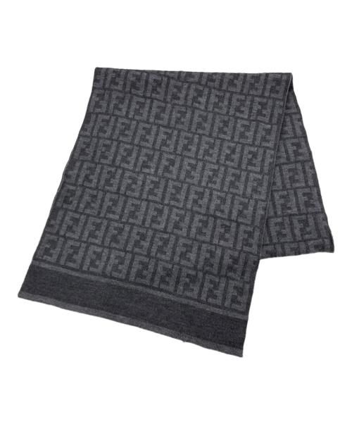 中古・古着通販】FENDI (フェンディ) ズッカ柄マフラー グレー