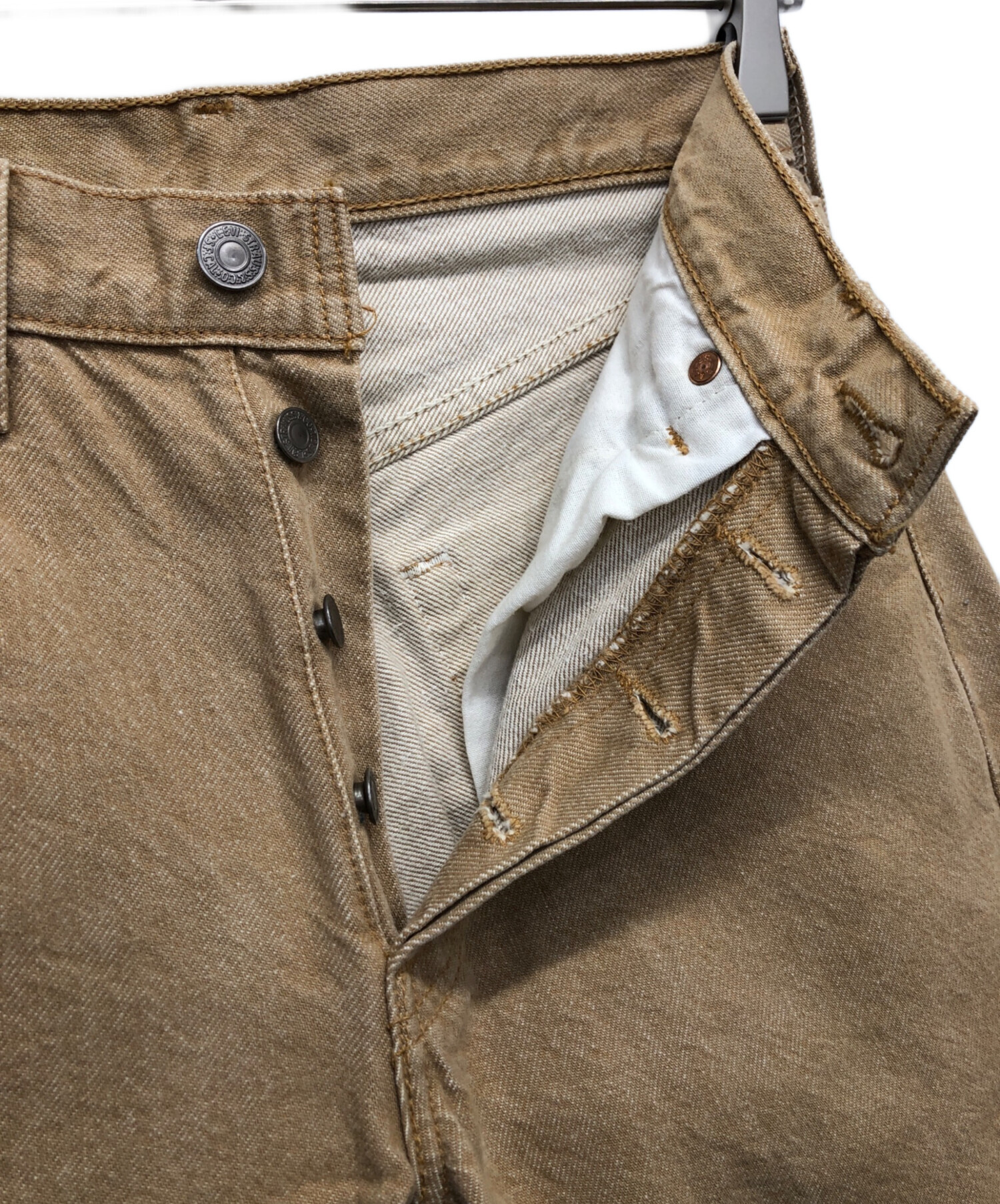 Levi's リーバイス デニムパンツ XL ベージュ 【古着】【中古】【送料無料】 中古・古着通販】LEVI'S (リーバイス) カラーデニム ベージュ サイズ