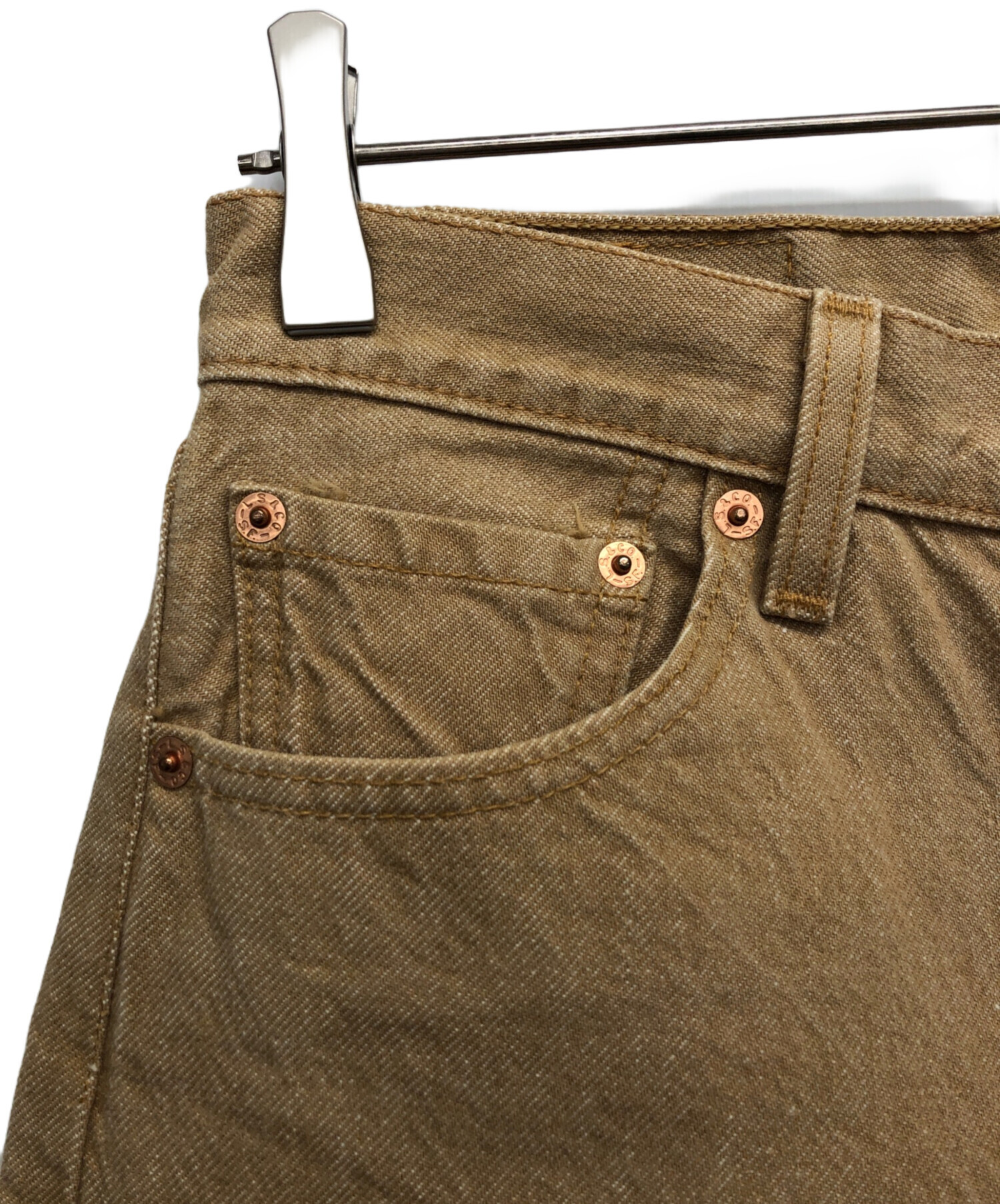 中古・古着通販】LEVI'S (リーバイス) カラーデニム ベージュ サイズ