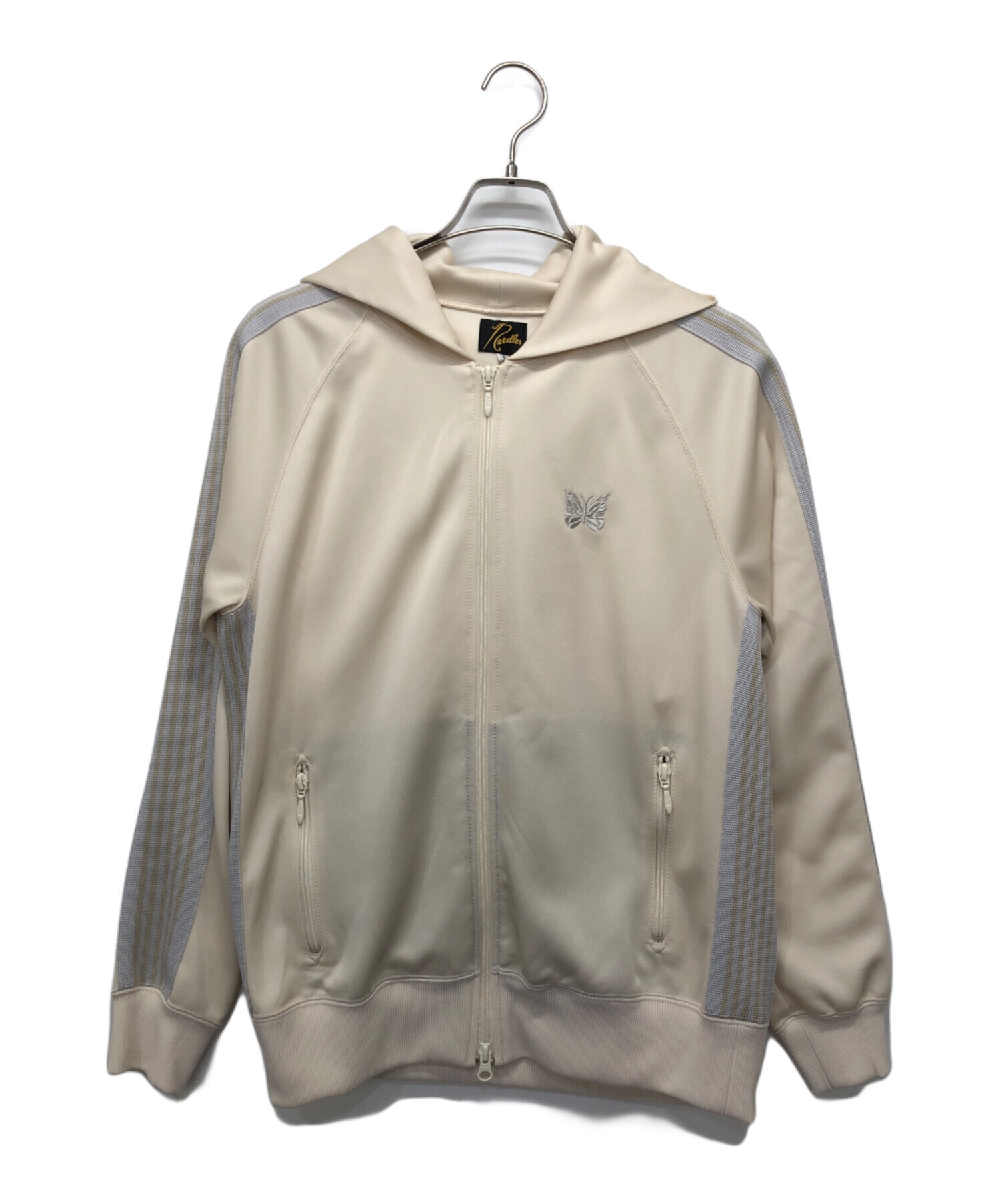 Needles ベージュジャケット Sサイズ 中古・古着通販】Needles (ニードルズ) TRACK PARKER ZIP UP ベージュ