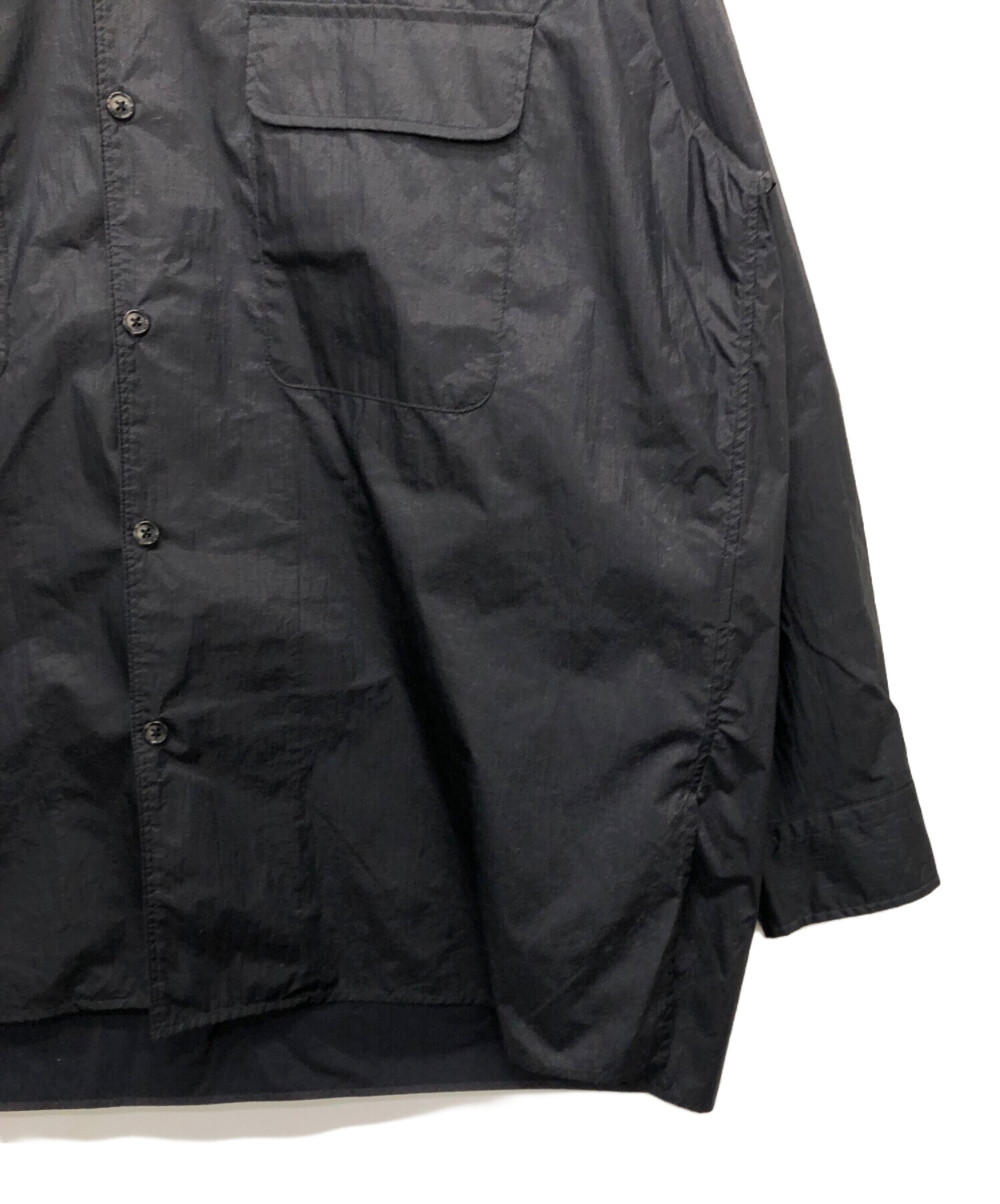 中古・古着通販】santaku (サンタク) washer lip stop shirt ブラック
