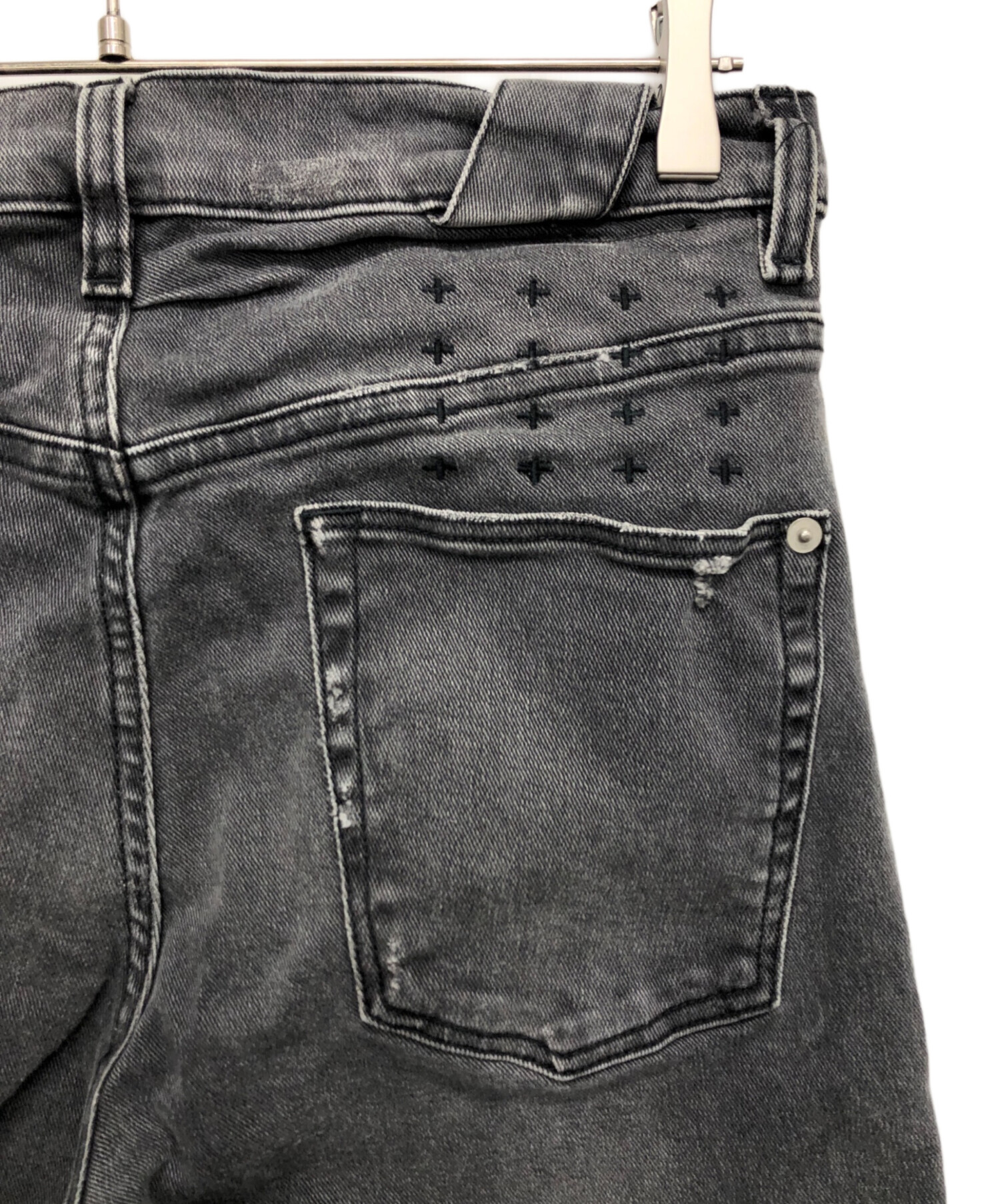 中古・古着通販】Ksubi (スビ) スキニーデニムパンツ ブラック サイズ 