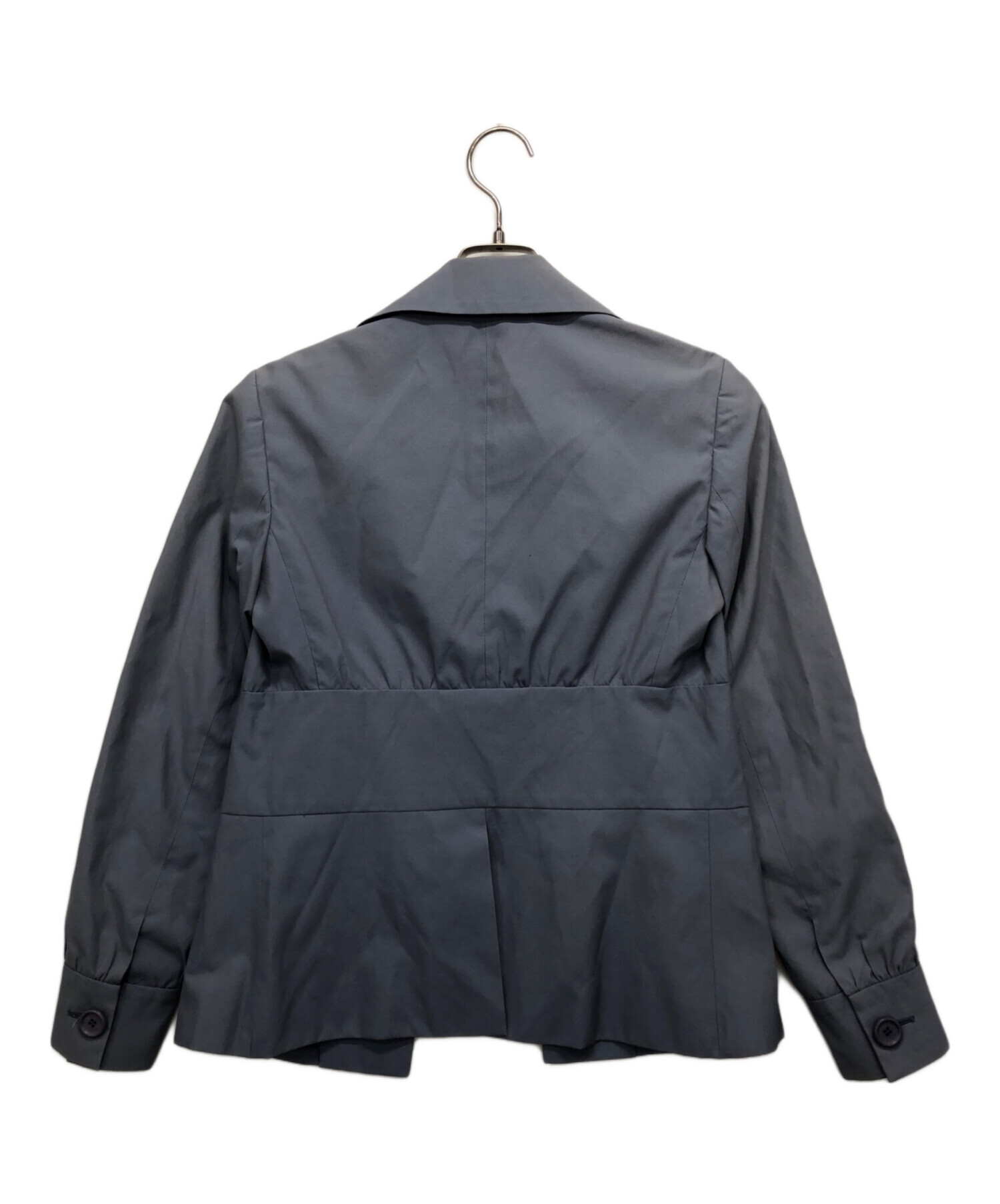 中古・古着通販】PRADA (プラダ) ペプラムジャケット スカイブルー 