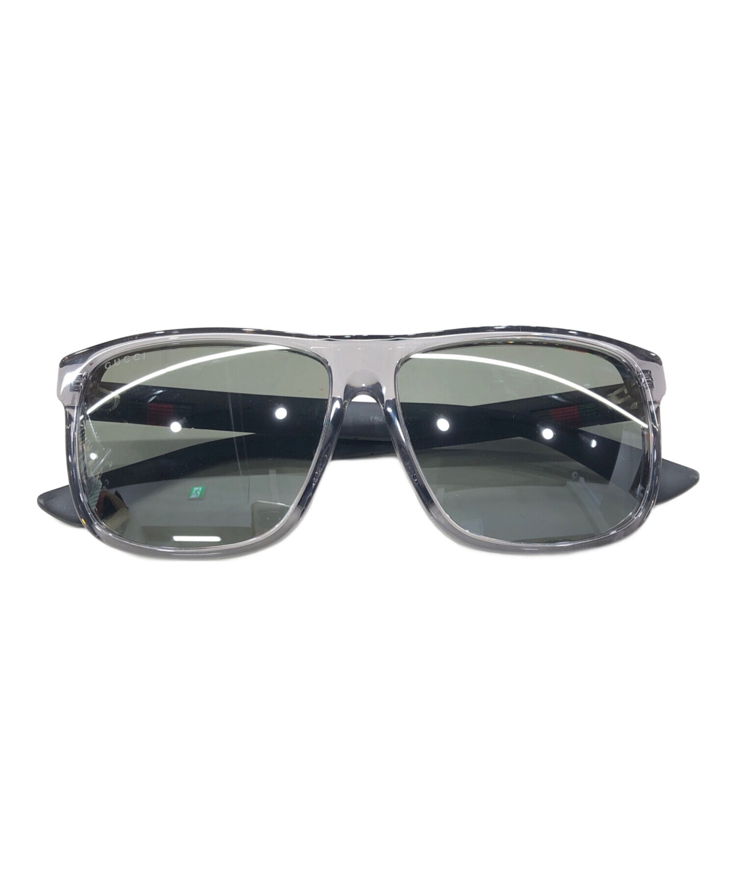 中古・古着通販】GUCCI (グッチ) トリコロールスクエアサングラス 