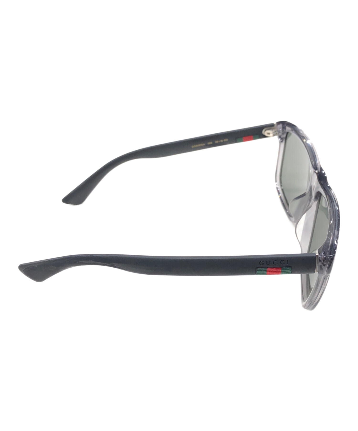 中古・古着通販】GUCCI (グッチ) トリコロールスクエアサングラス 