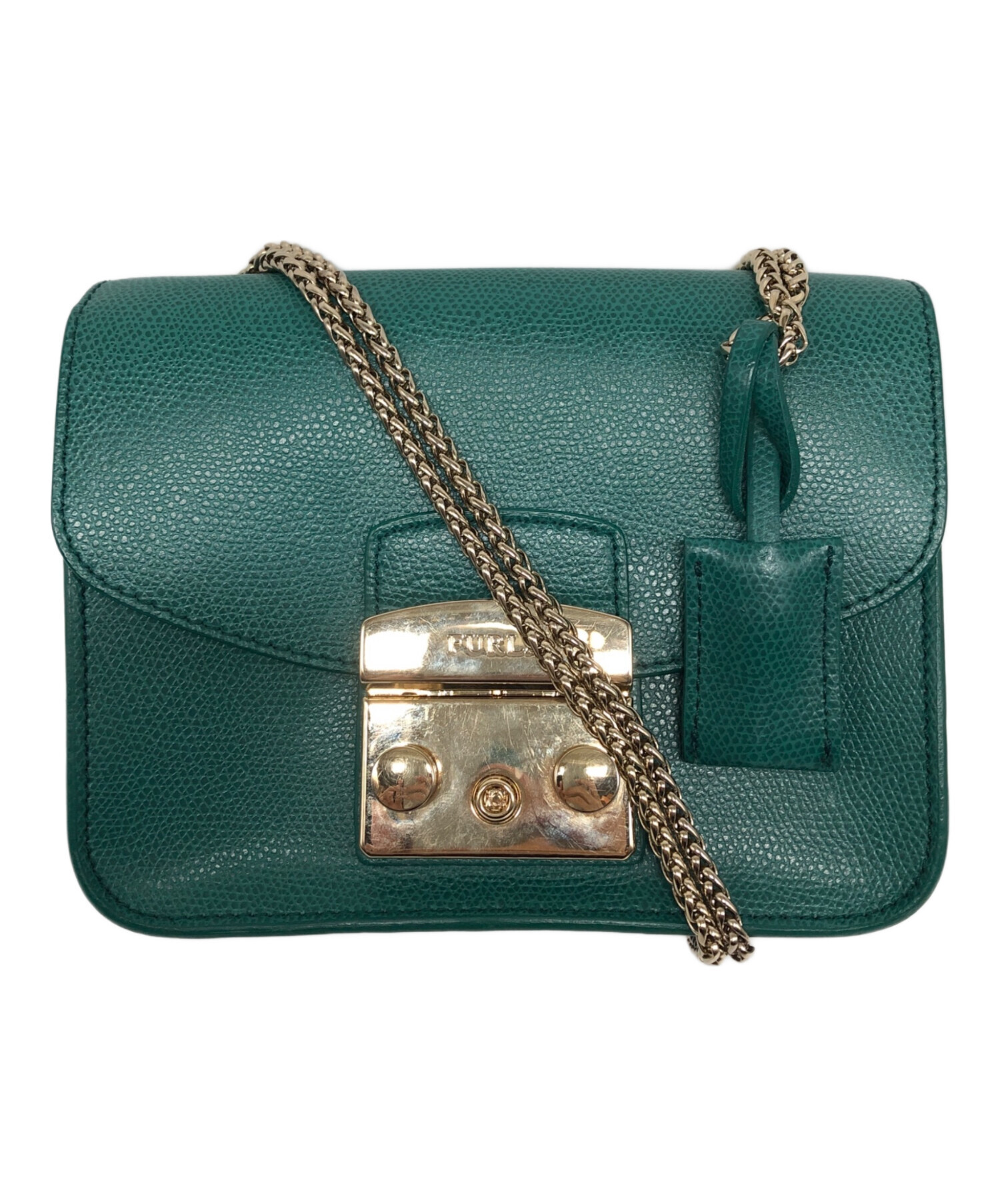 中古・古着通販】FURLA (フルラ) ショルダーバッグ グリーン｜ブランド