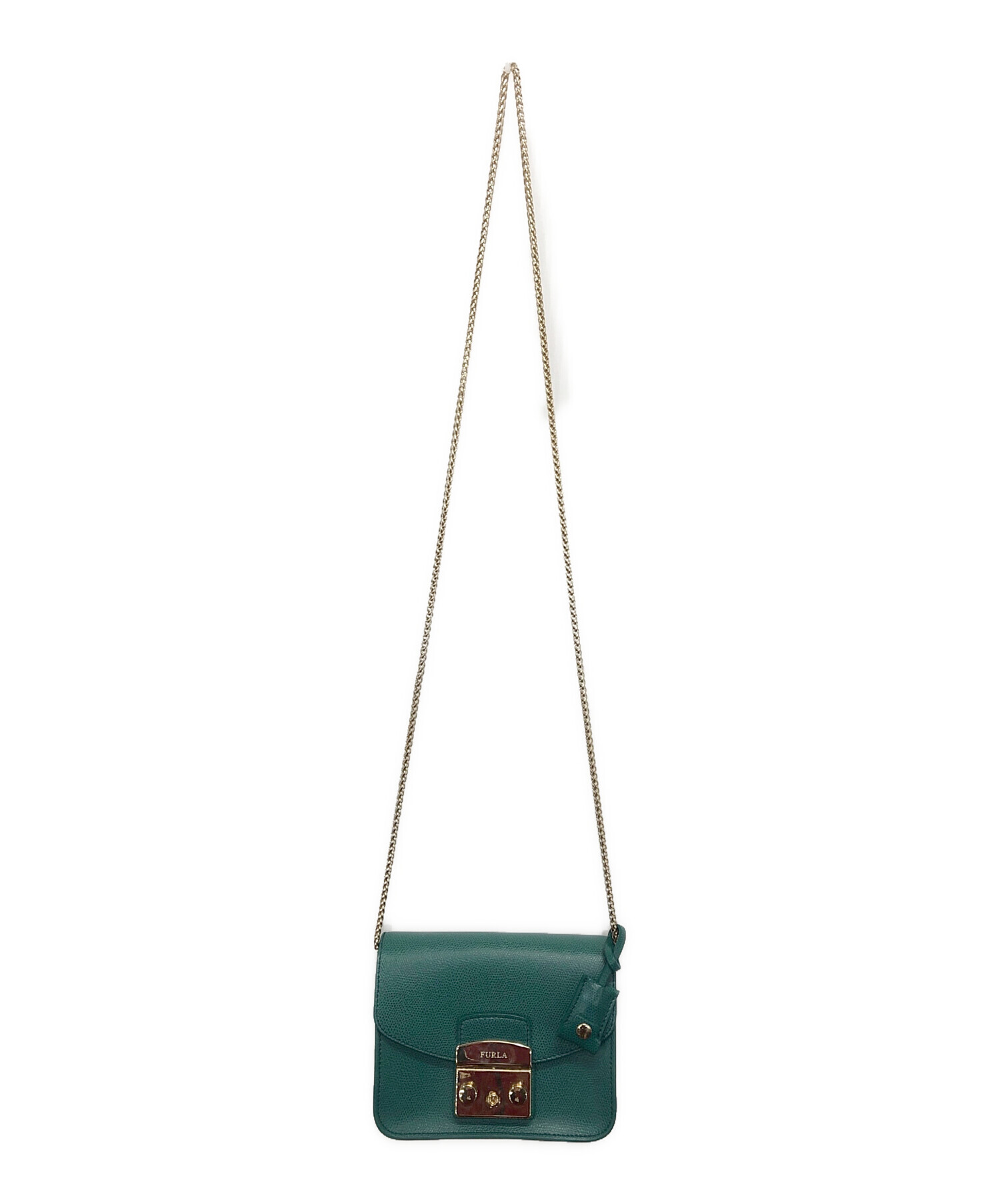 中古・古着通販】FURLA (フルラ) ショルダーバッグ グリーン｜ブランド
