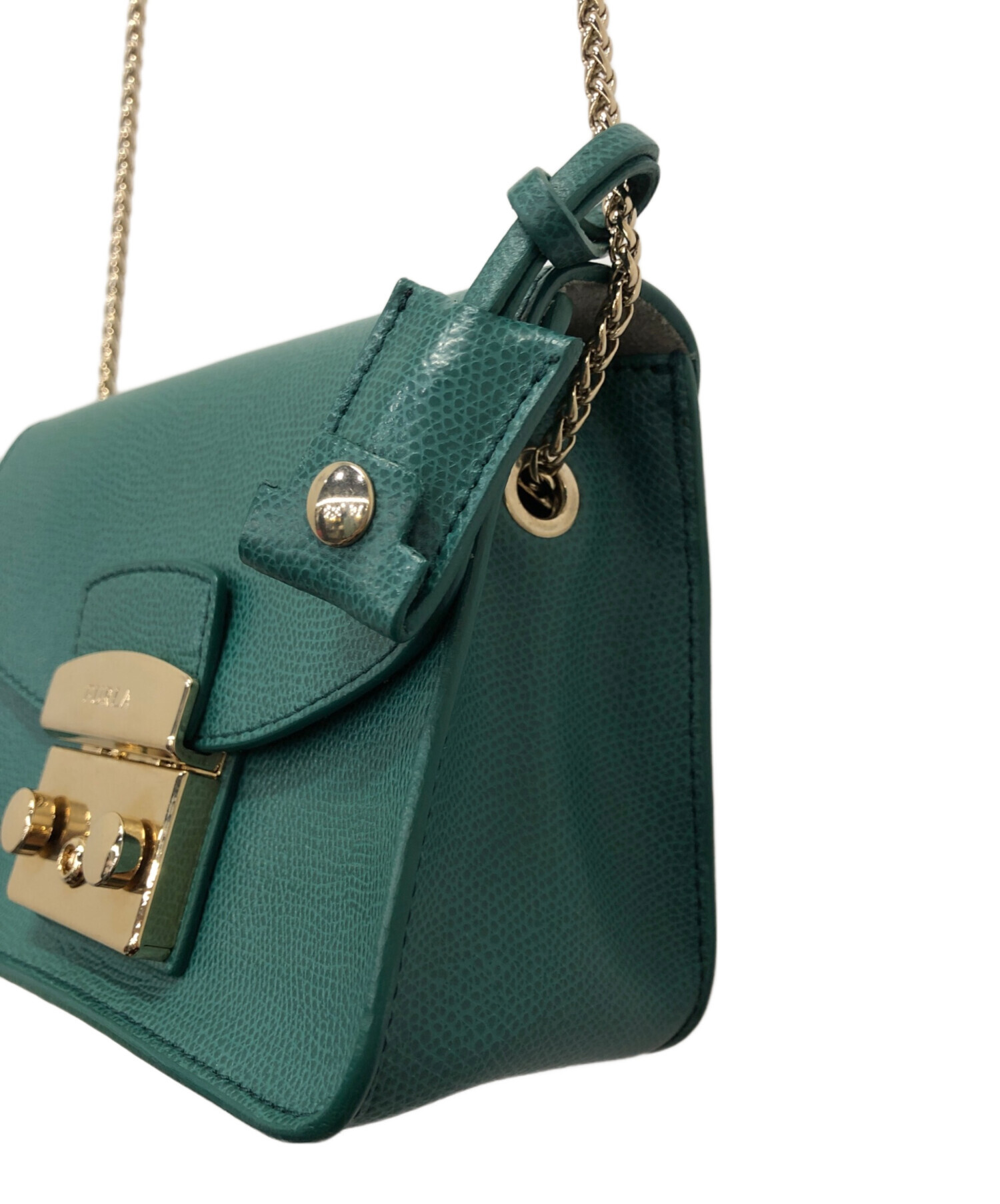 中古・古着通販】FURLA (フルラ) ショルダーバッグ グリーン｜ブランド