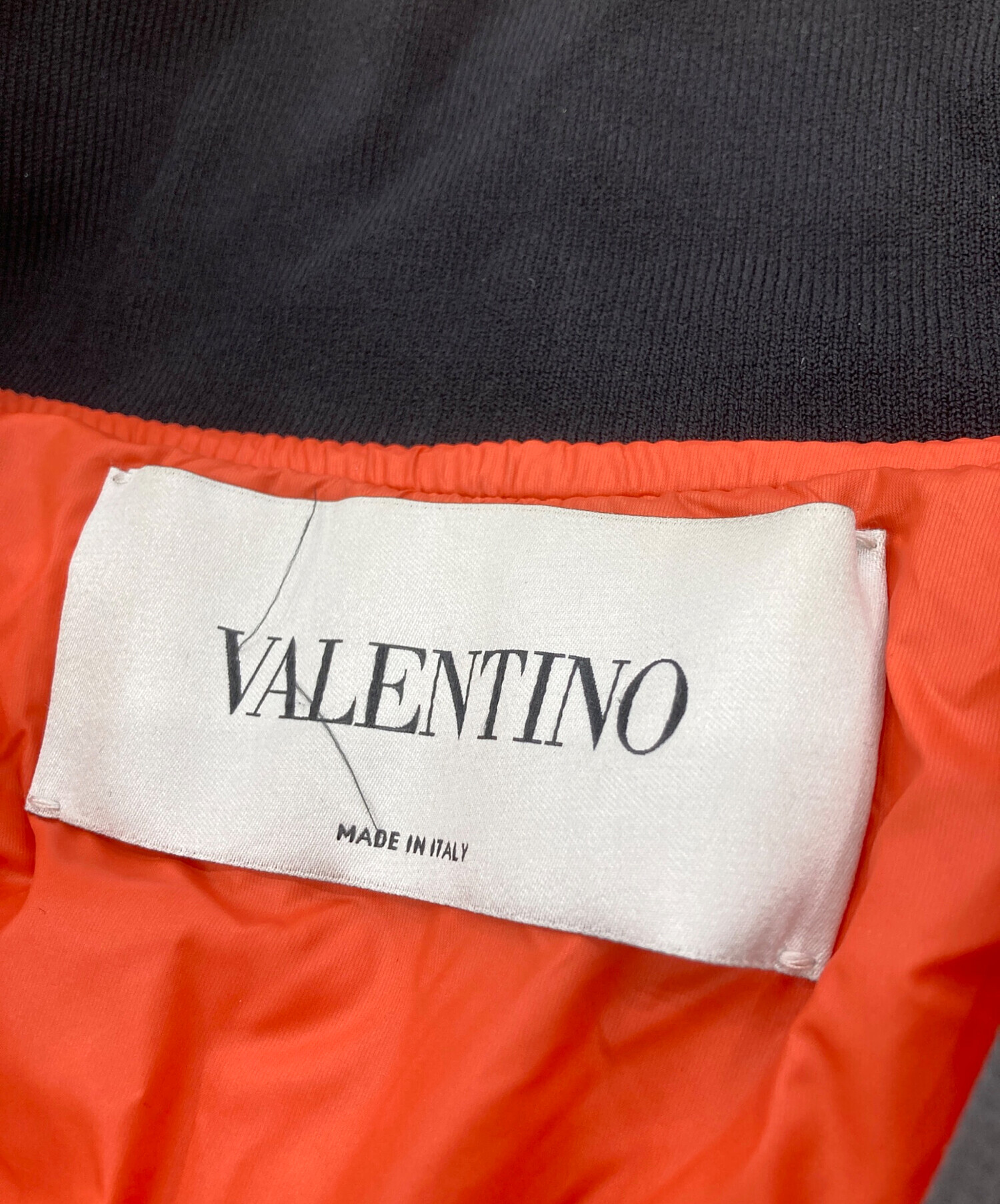 RED VALENTINO ノーカラージャケット 黒/オレンジ 極美品 RED VALENTINO ノーカラージャケット 42 【公式通販】
