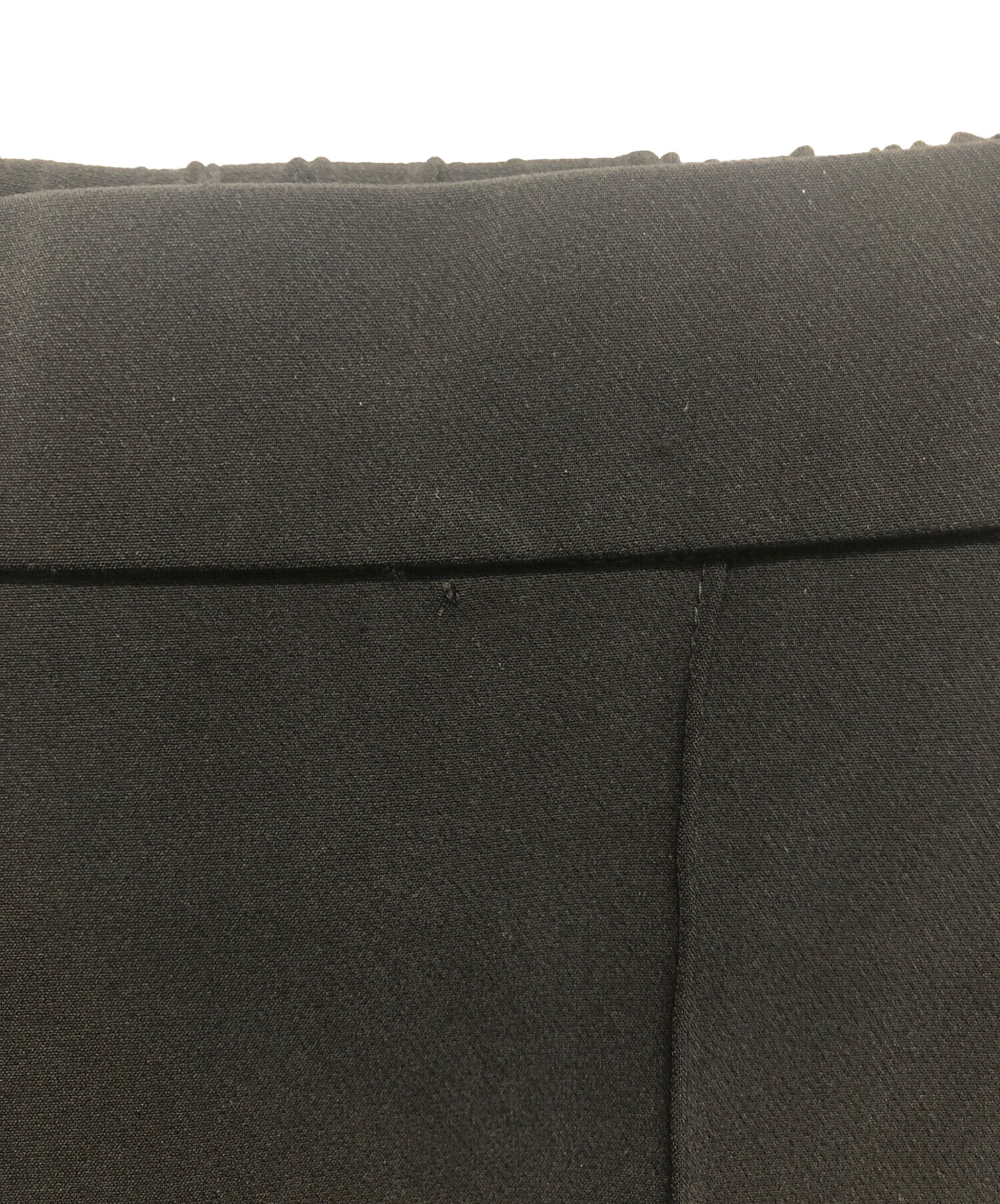 中古・古着通販】YORI (ヨリ) ピンタックパンツ ブラック サイズ:38